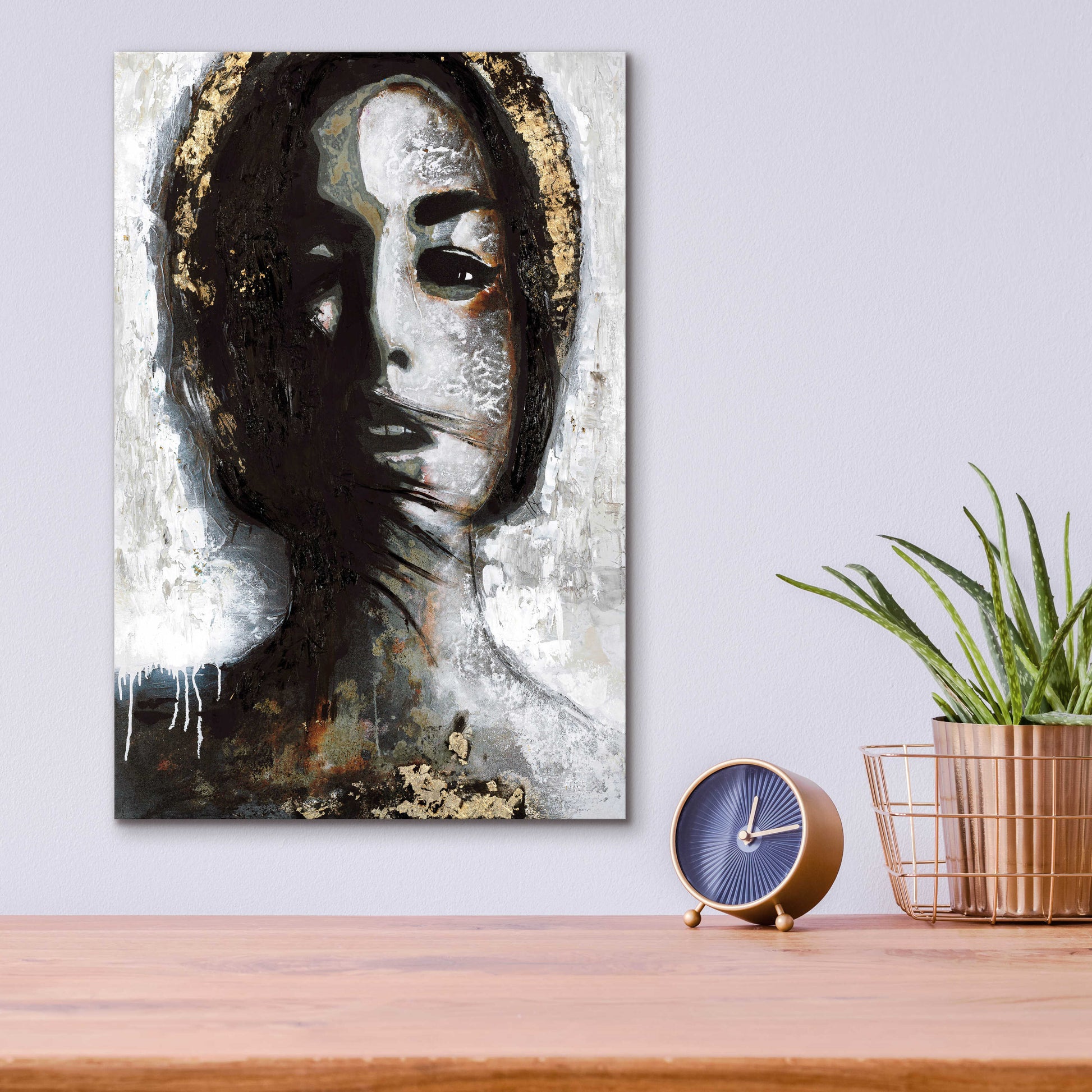 Epic Art 'Golden Madonna' by Design Fabrikken, Acrylic Glass Wall Art,12x16