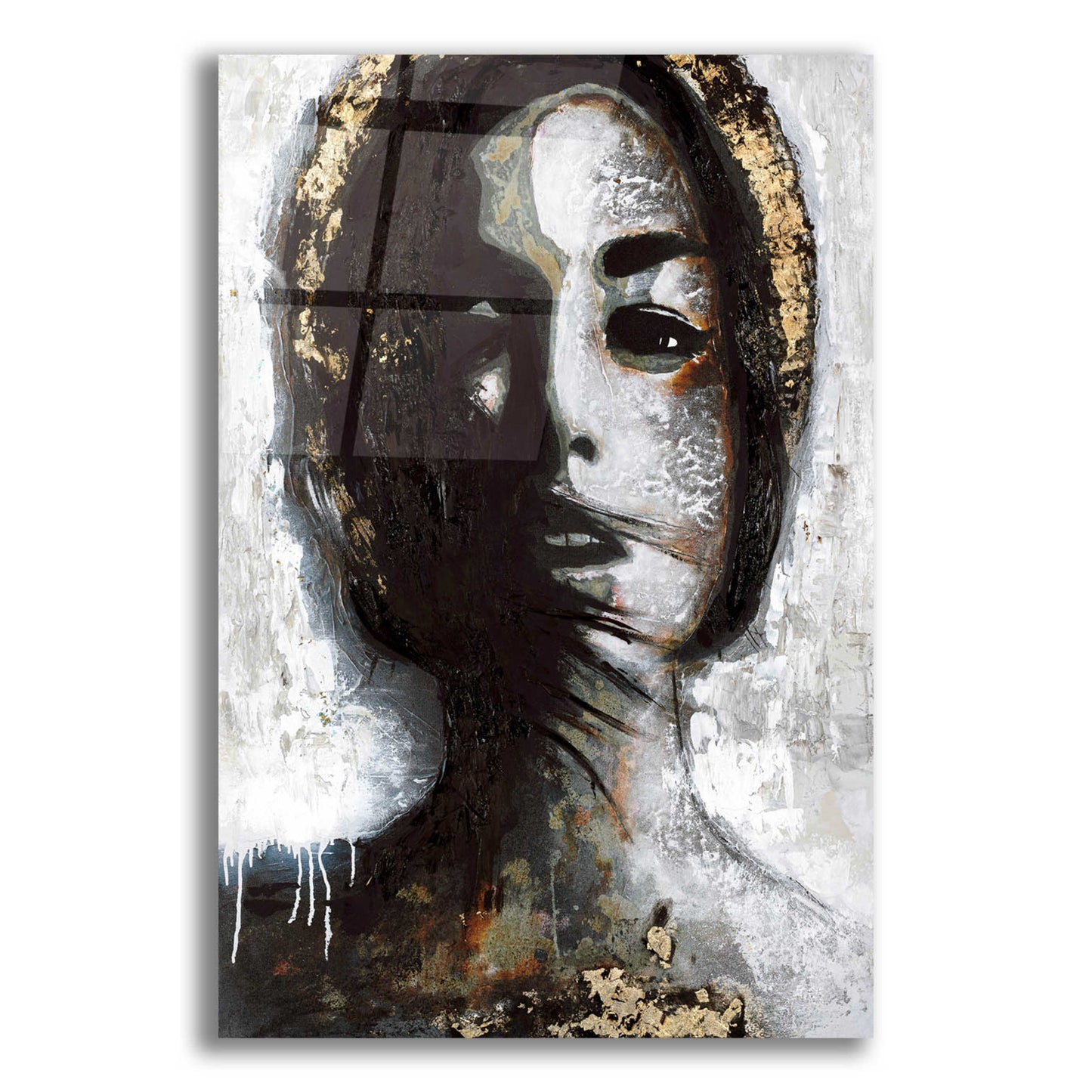 Epic Art 'Golden Madonna' by Design Fabrikken, Acrylic Glass Wall Art,12x16