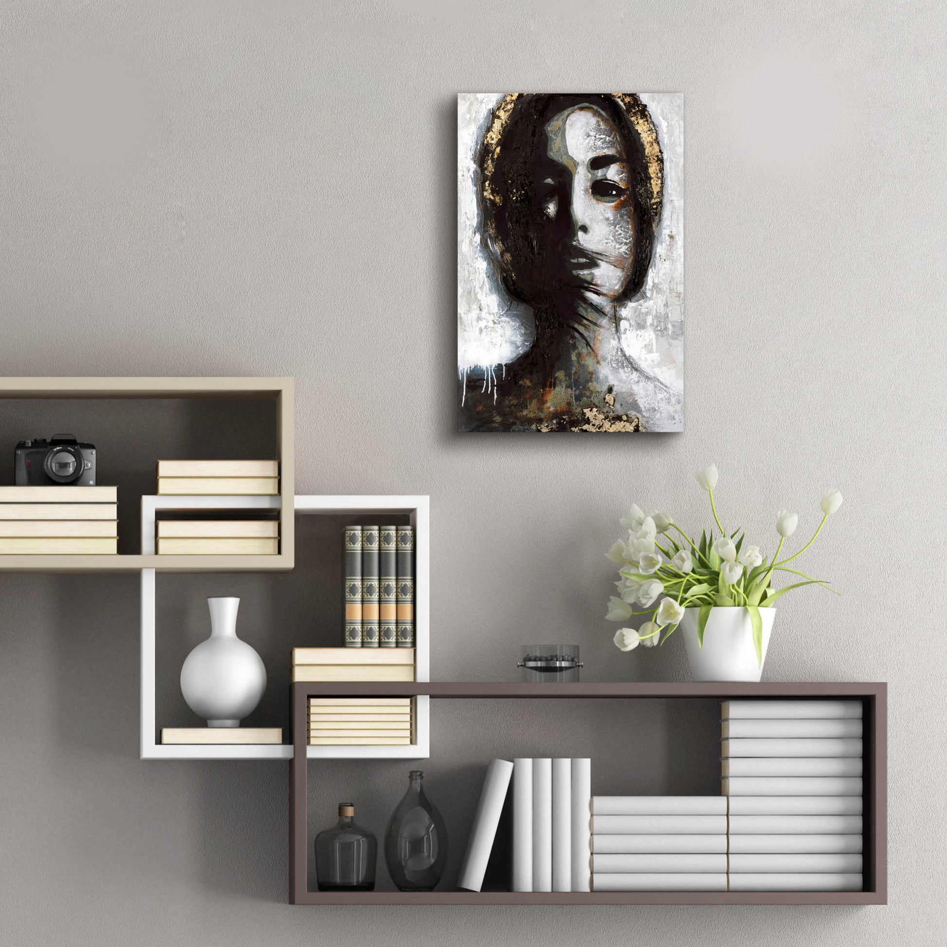 Epic Art 'Golden Madonna' by Design Fabrikken, Acrylic Glass Wall Art,16x24