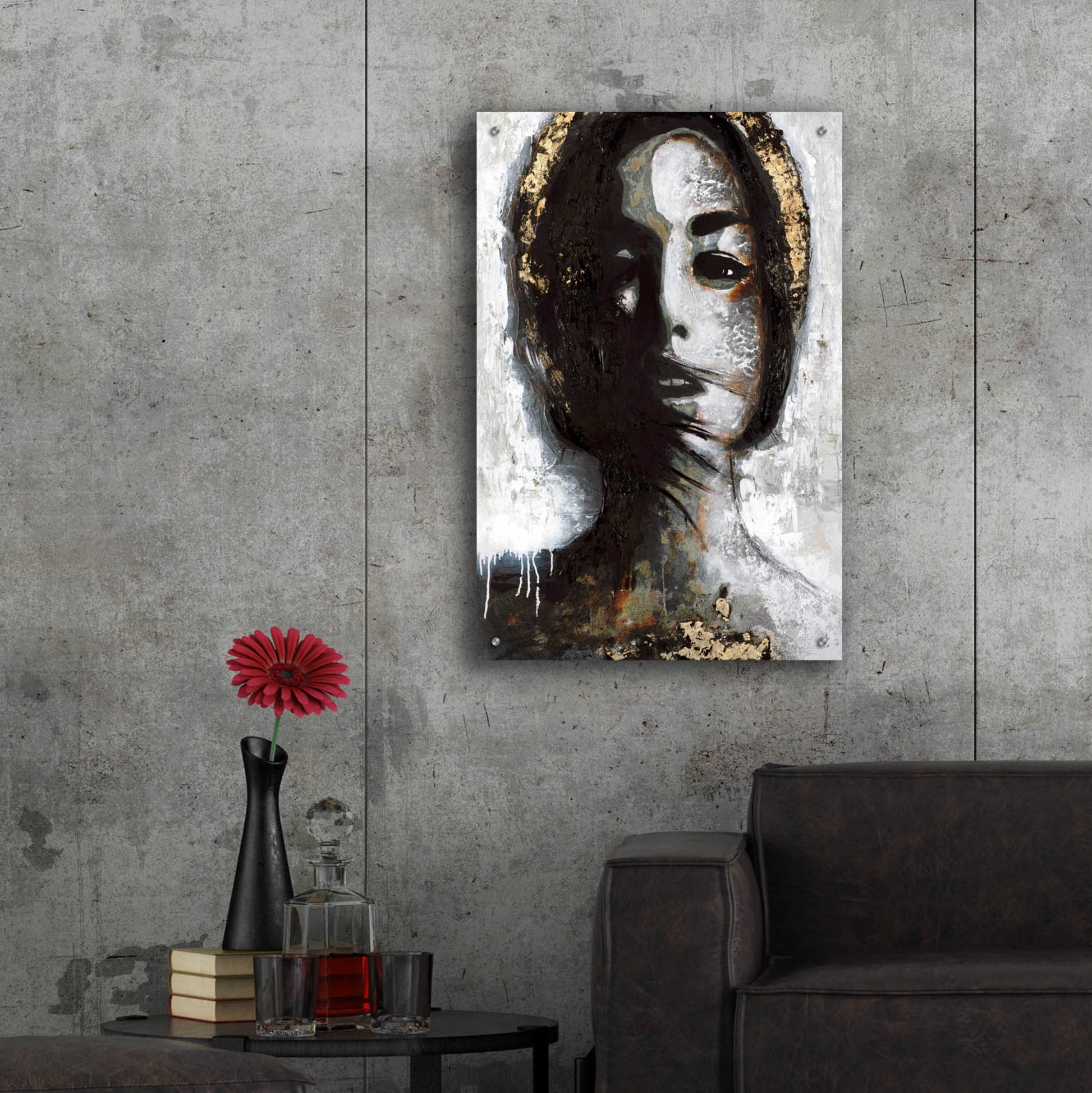 Epic Art 'Golden Madonna' by Design Fabrikken, Acrylic Glass Wall Art,24x36