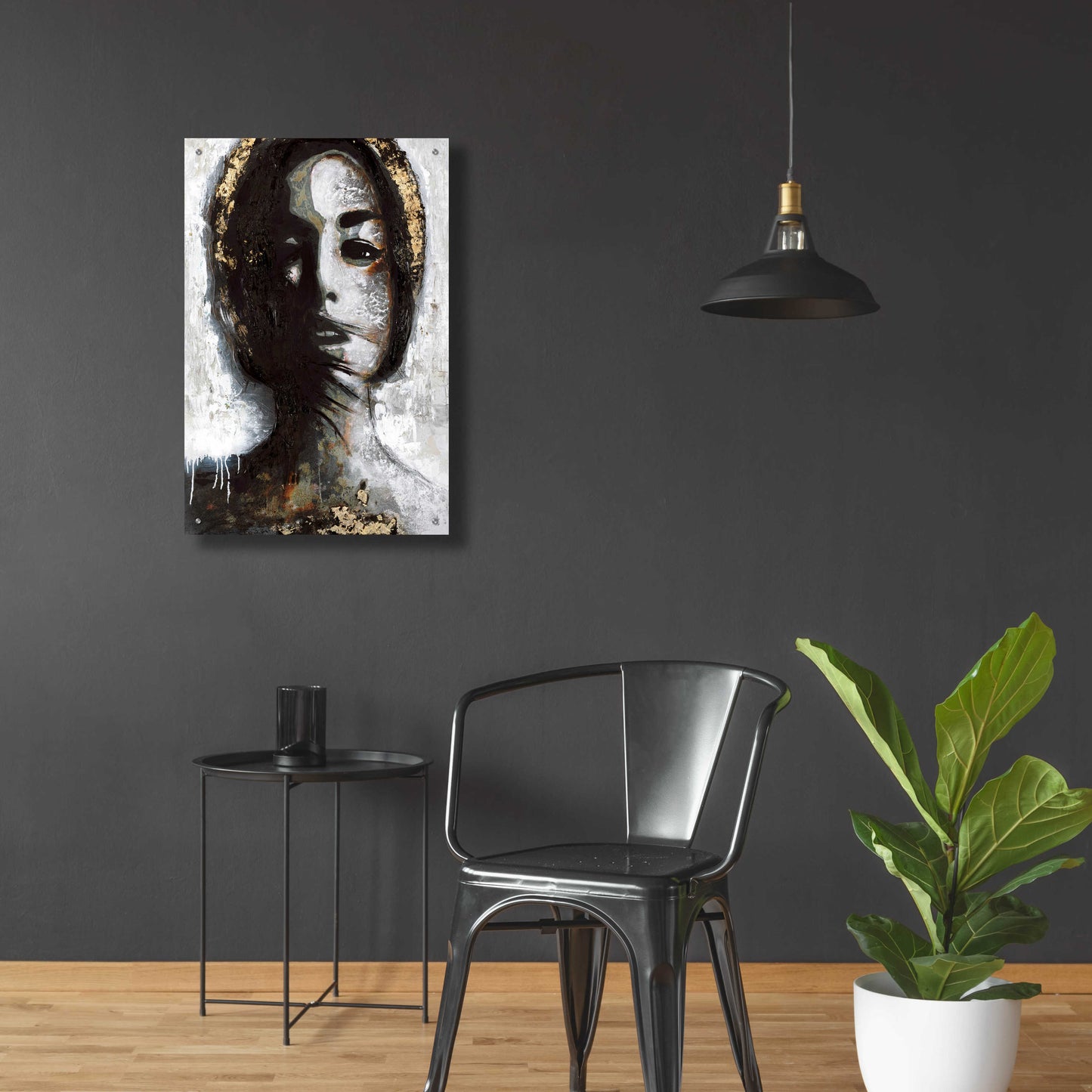 Epic Art 'Golden Madonna' by Design Fabrikken, Acrylic Glass Wall Art,24x36