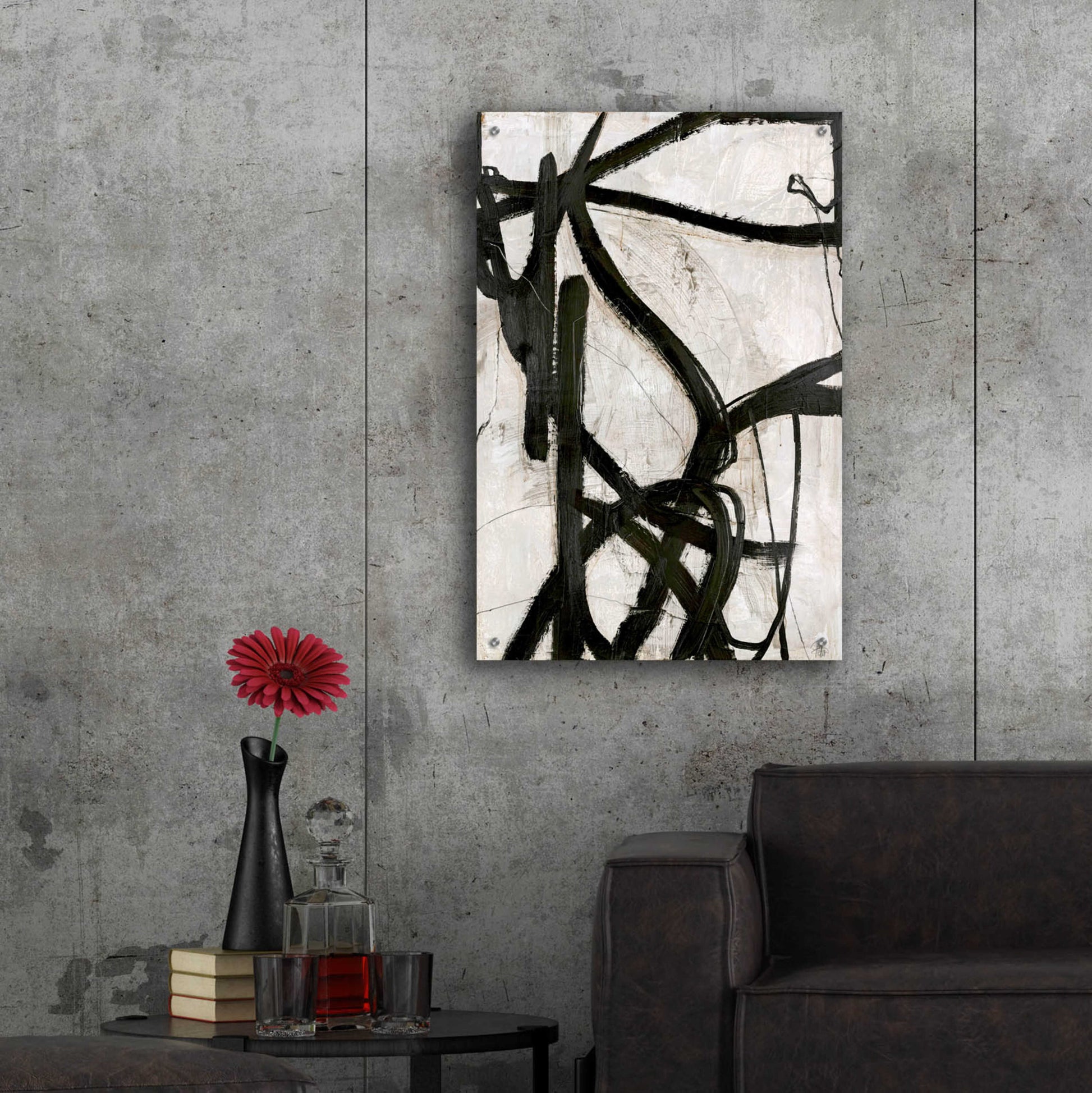 Epic Art 'Graphical Lines 5' by Design Fabrikken, Acrylic Glass Wall Art,24x36