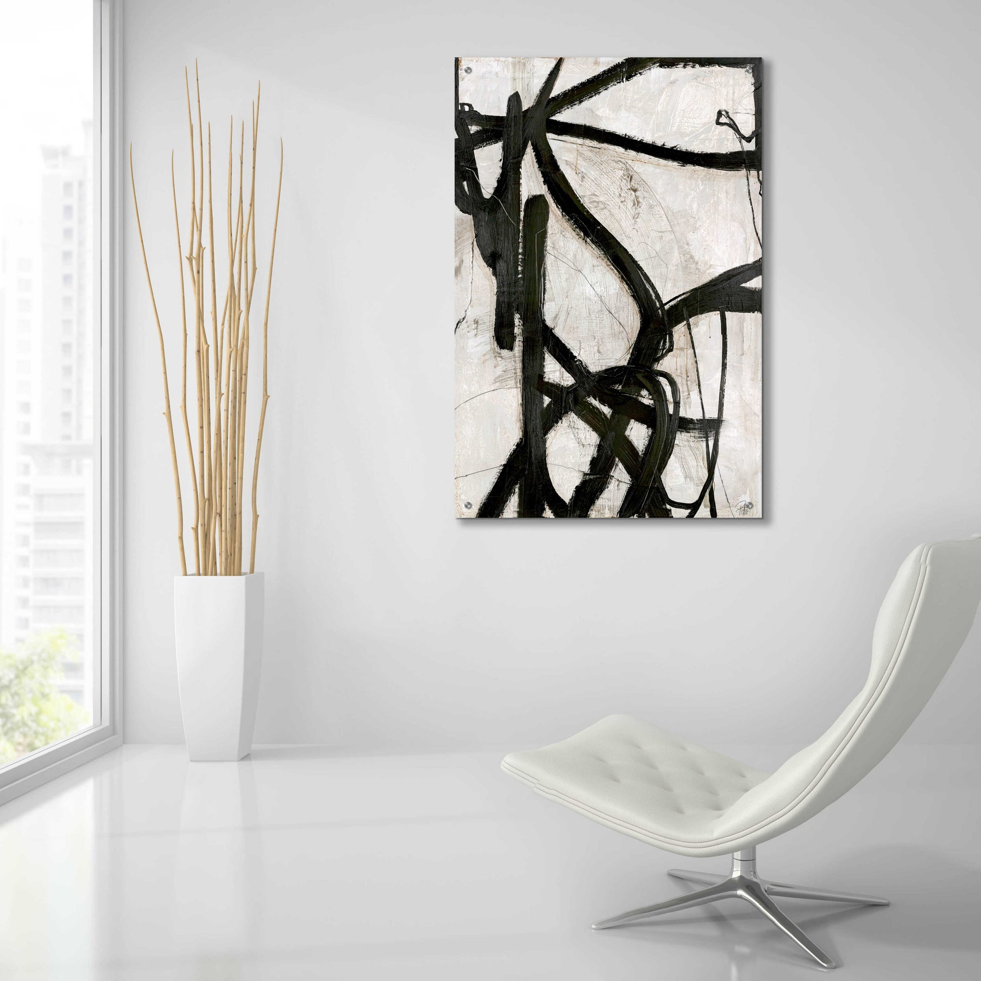 Epic Art 'Graphical Lines 5' by Design Fabrikken, Acrylic Glass Wall Art,24x36