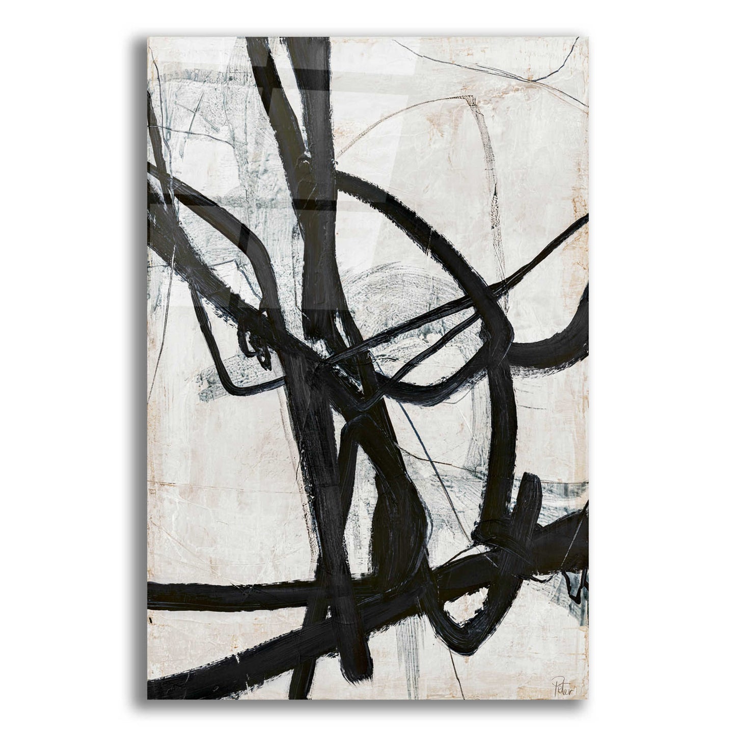 Epic Art 'Graphical Lines 6' by Design Fabrikken, Acrylic Glass Wall Art,12x16