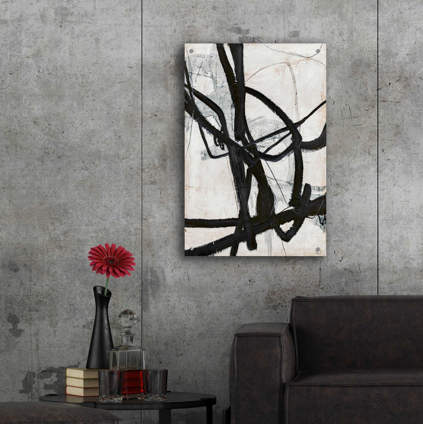 Epic Art 'Graphical Lines 6' by Design Fabrikken, Acrylic Glass Wall Art,24x36