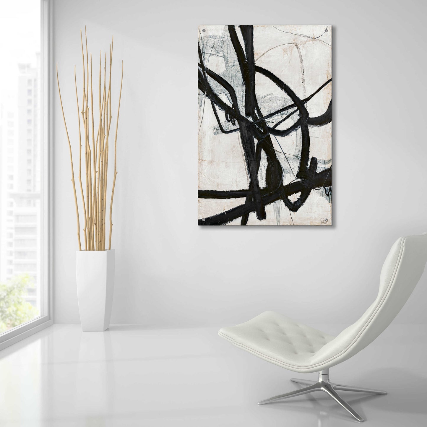 Epic Art 'Graphical Lines 6' by Design Fabrikken, Acrylic Glass Wall Art,24x36