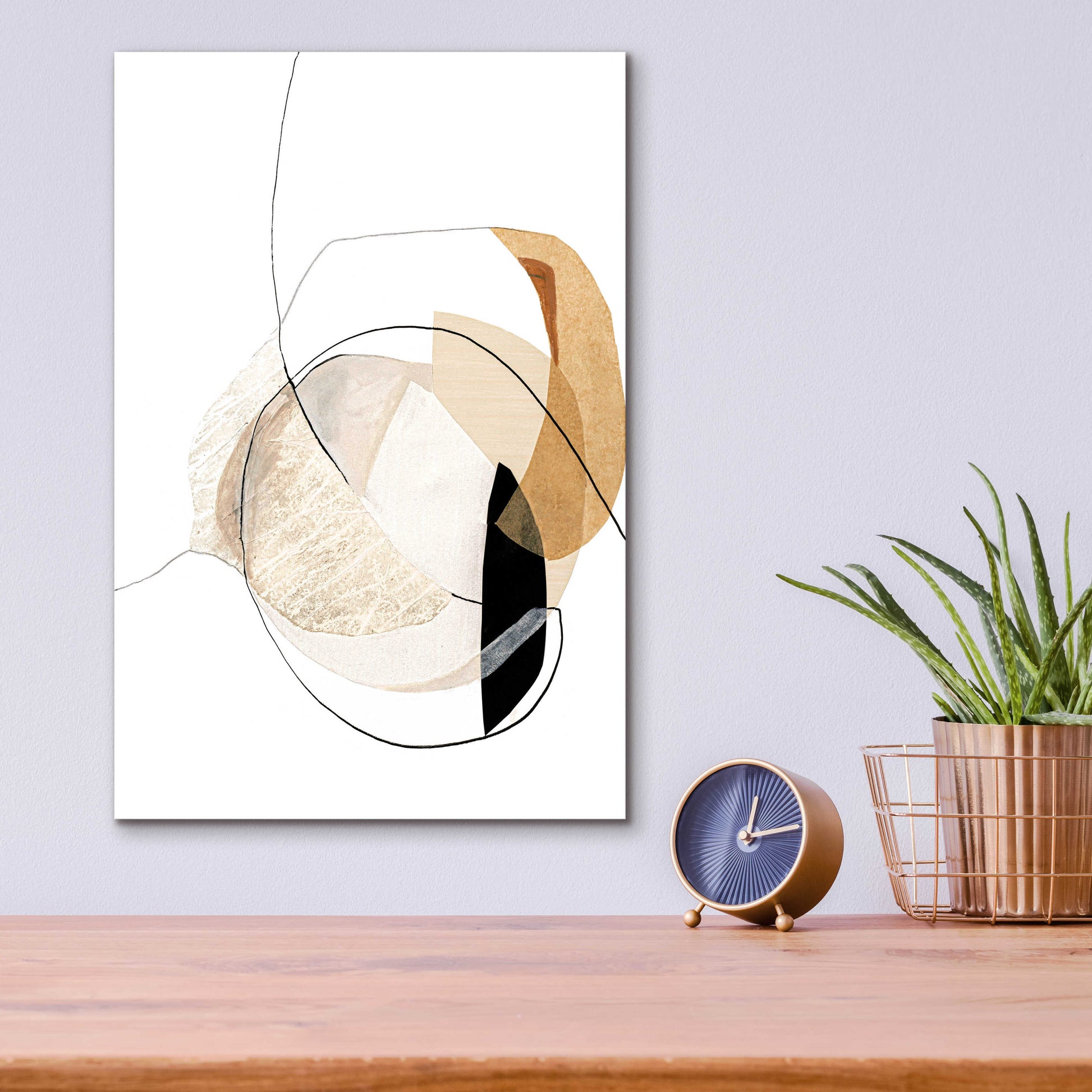 Epic Art 'Graphical Shapes 4' by Design Fabrikken, Acrylic Glass Wall Art,12x16