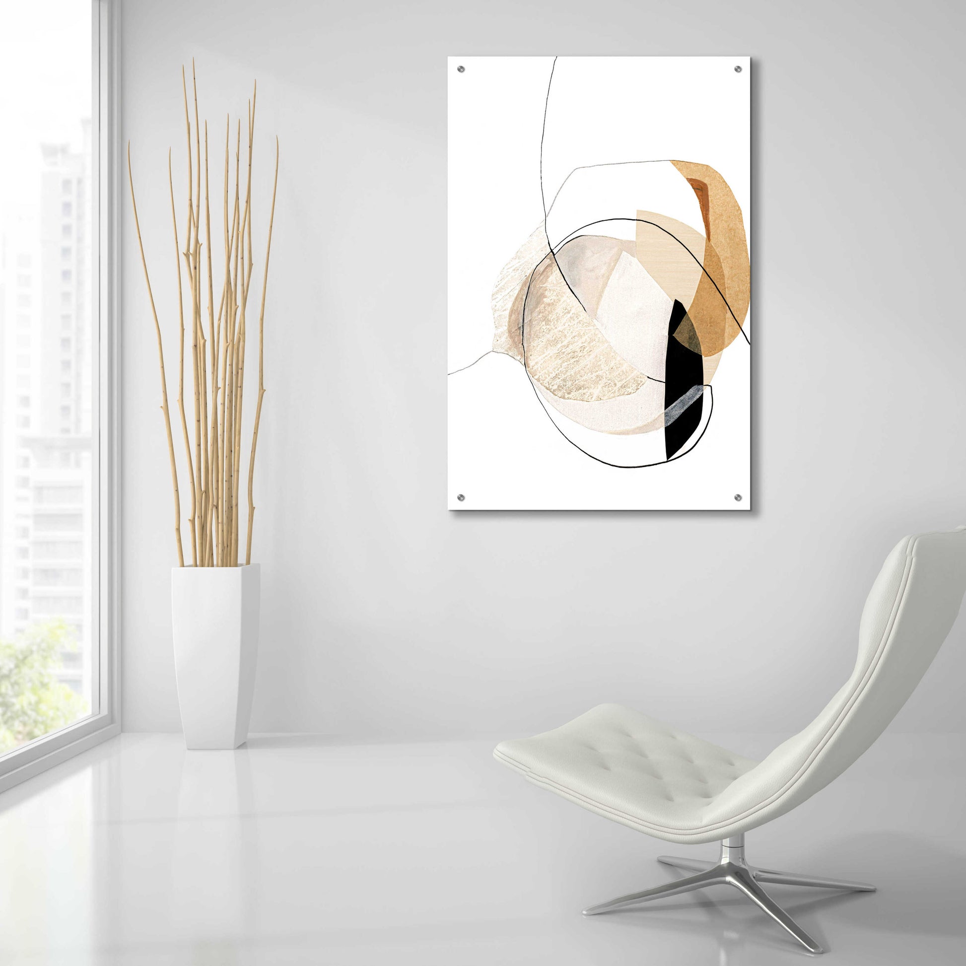 Epic Art 'Graphical Shapes 4' by Design Fabrikken, Acrylic Glass Wall Art,24x36