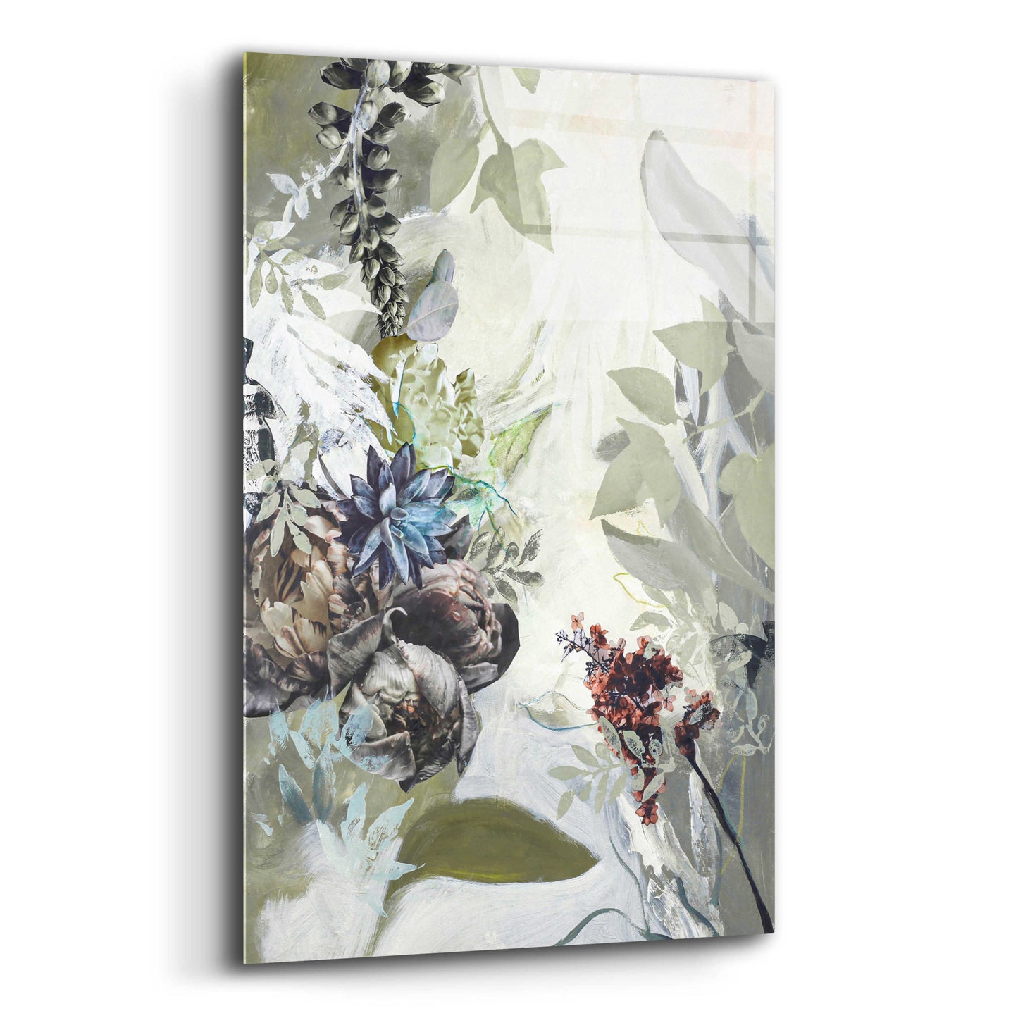 Epic Art 'Green Garden' by Design Fabrikken, Acrylic Glass Wall Art,12x16