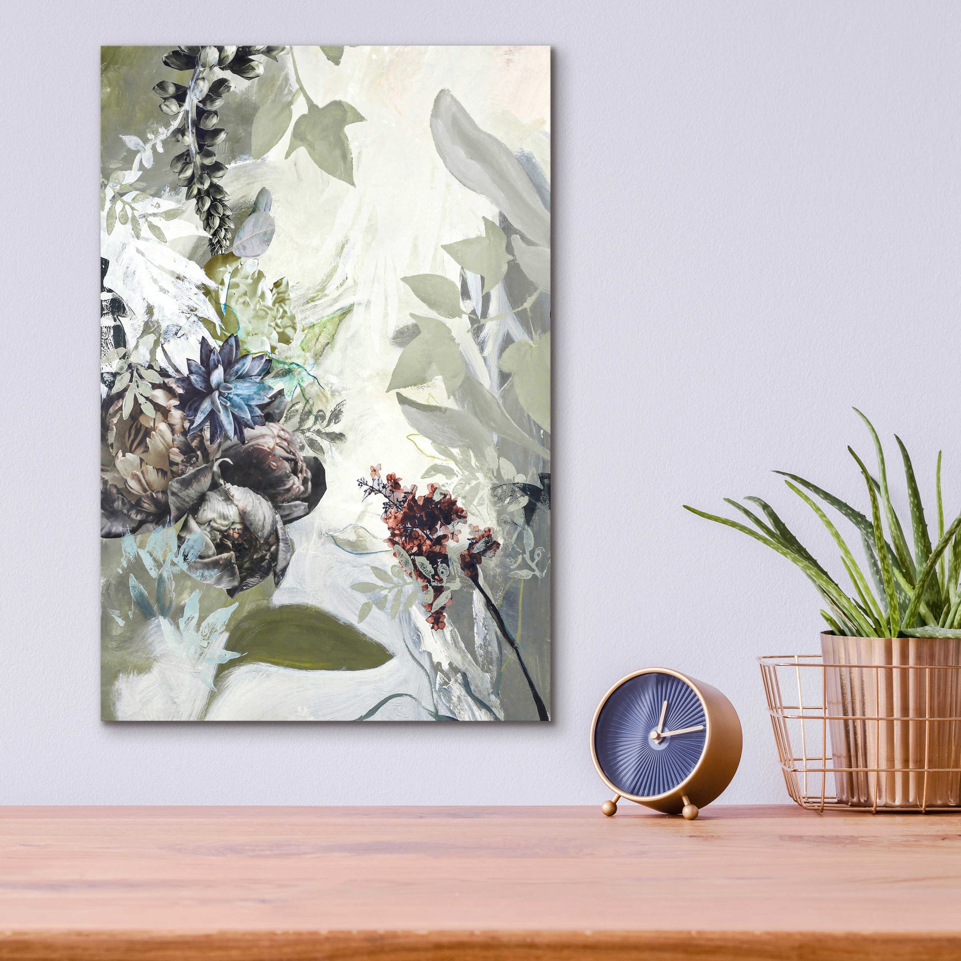 Epic Art 'Green Garden' by Design Fabrikken, Acrylic Glass Wall Art,12x16