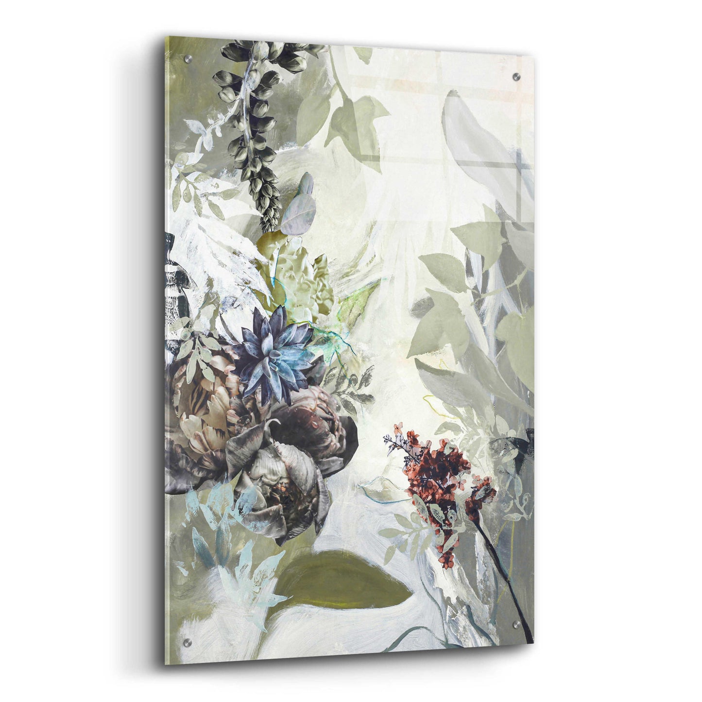 Epic Art 'Green Garden' by Design Fabrikken, Acrylic Glass Wall Art,24x36