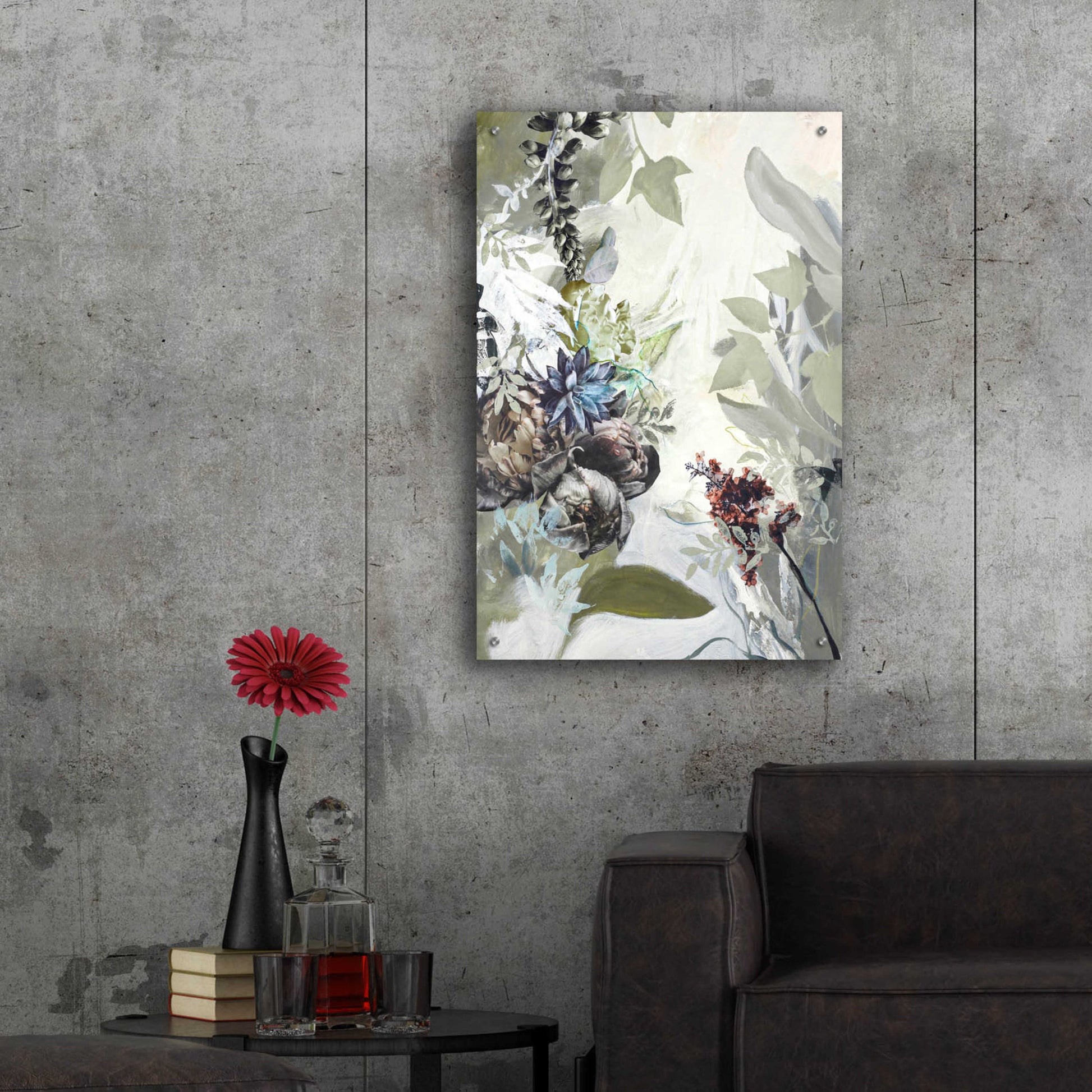 Epic Art 'Green Garden' by Design Fabrikken, Acrylic Glass Wall Art,24x36