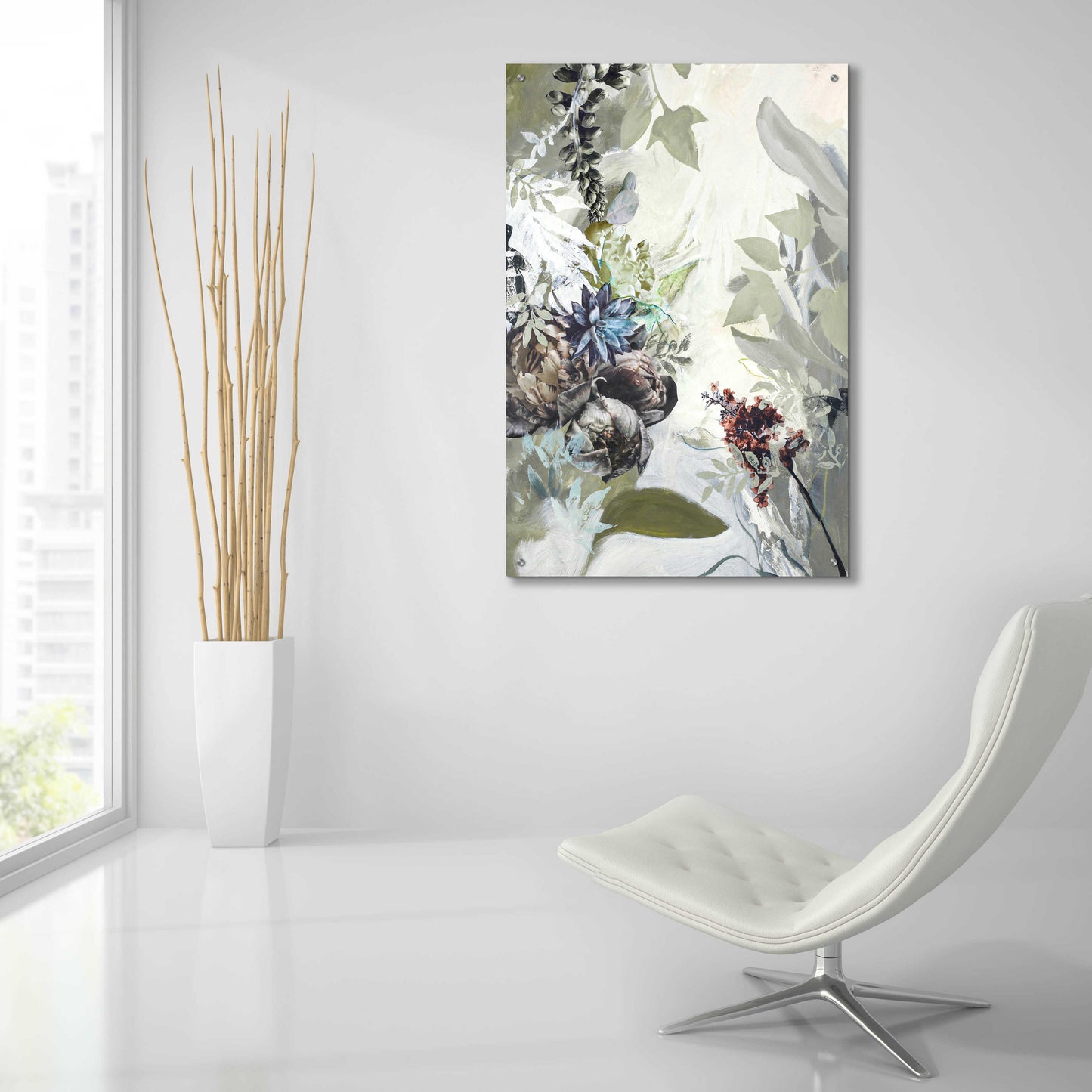 Epic Art 'Green Garden' by Design Fabrikken, Acrylic Glass Wall Art,24x36