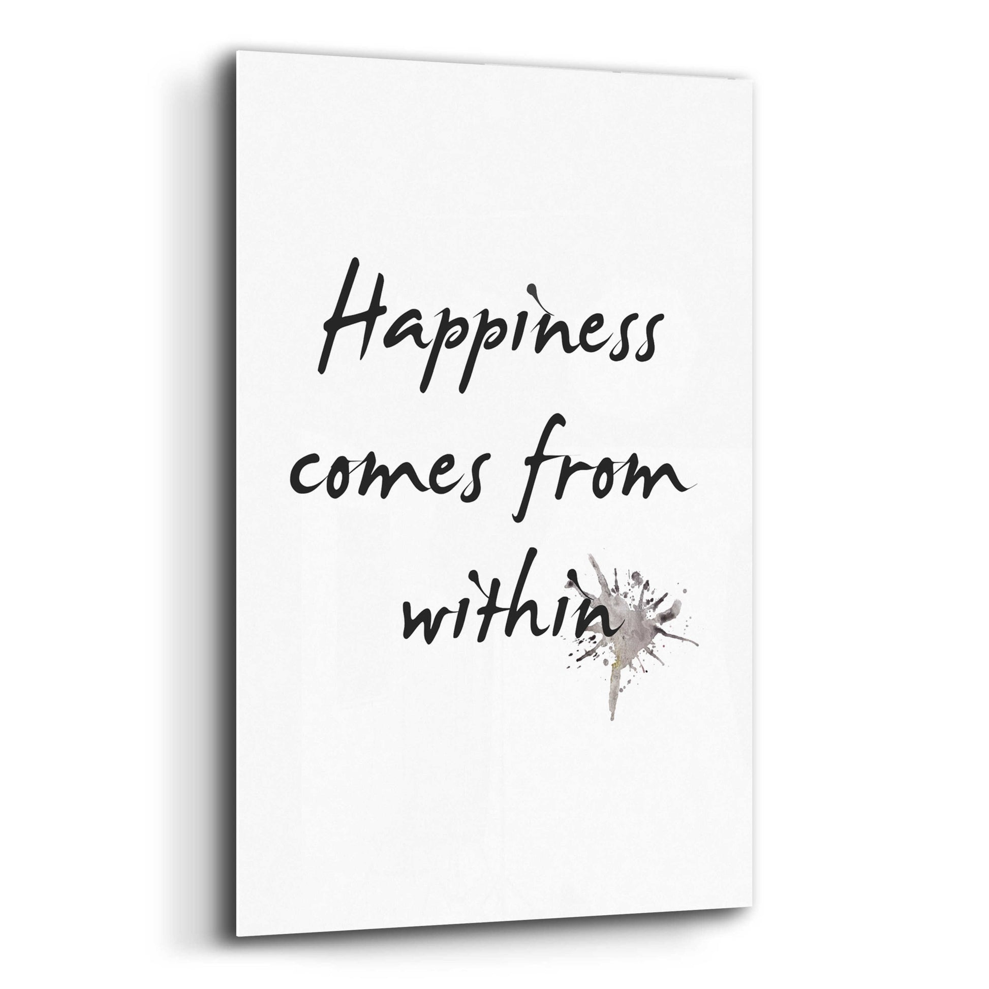 Epic Art 'Happiness' by Design Fabrikken, Acrylic Glass Wall Art,12x16