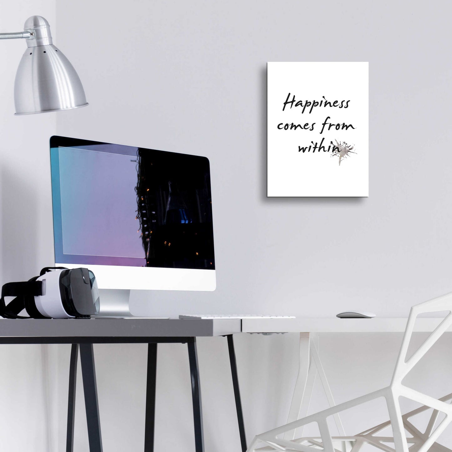 Epic Art 'Happiness' by Design Fabrikken, Acrylic Glass Wall Art,12x16