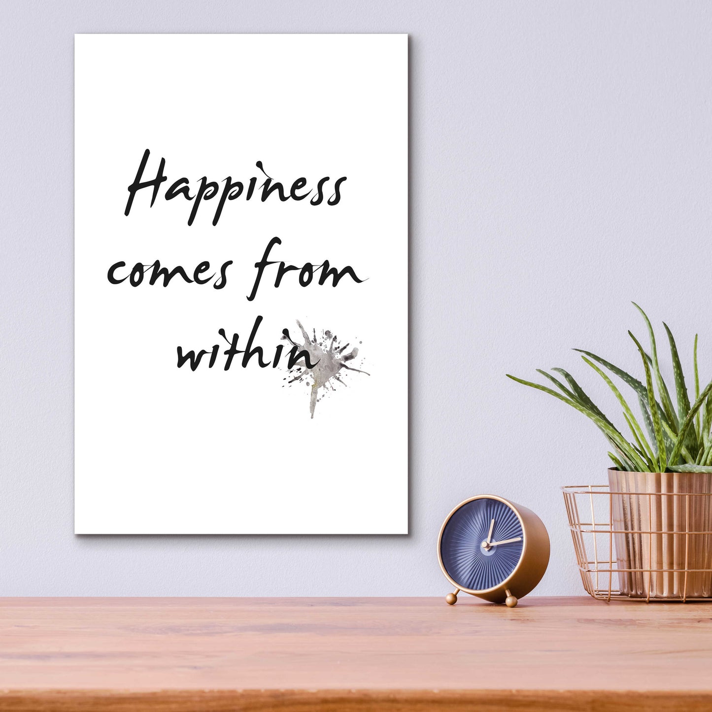 Epic Art 'Happiness' by Design Fabrikken, Acrylic Glass Wall Art,12x16