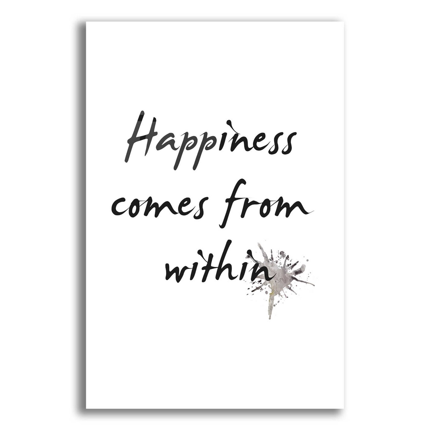 Epic Art 'Happiness' by Design Fabrikken, Acrylic Glass Wall Art,12x16