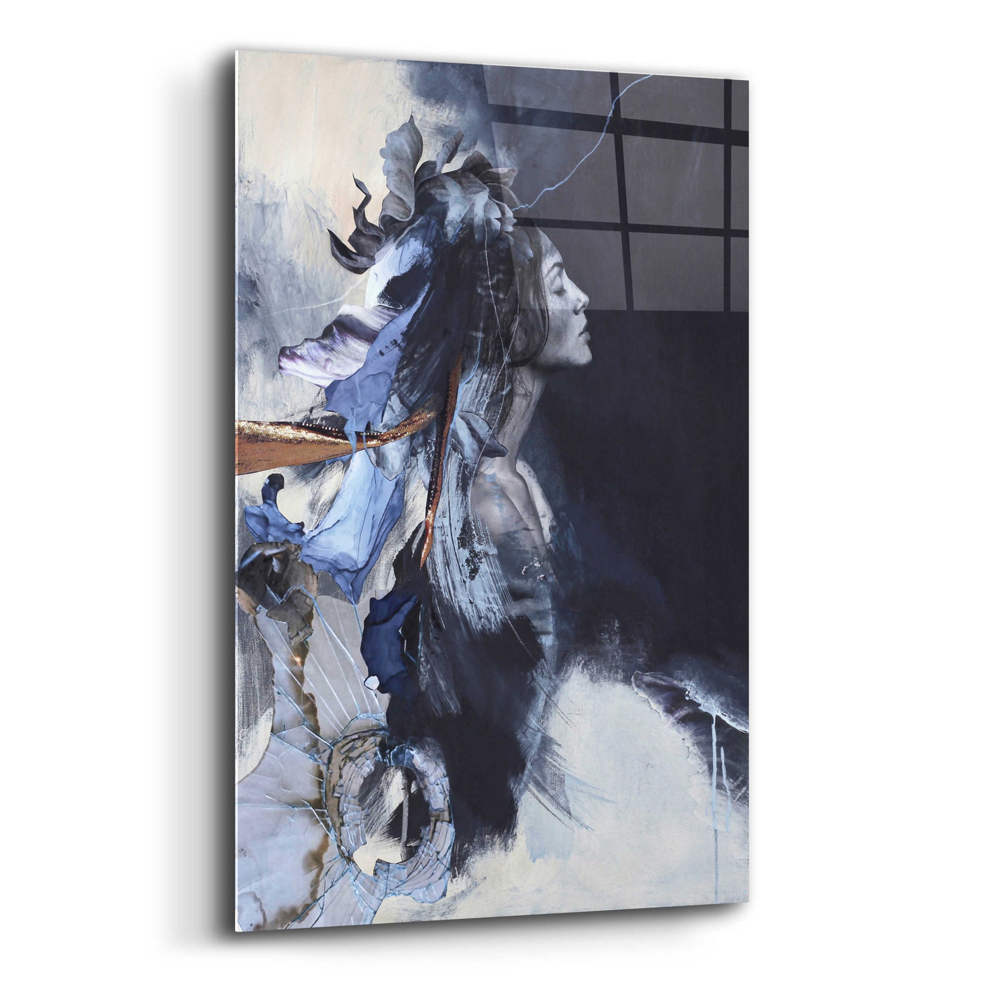 Epic Art 'Imperfection Blue' by Design Fabrikken, Acrylic Glass Wall Art,12x16