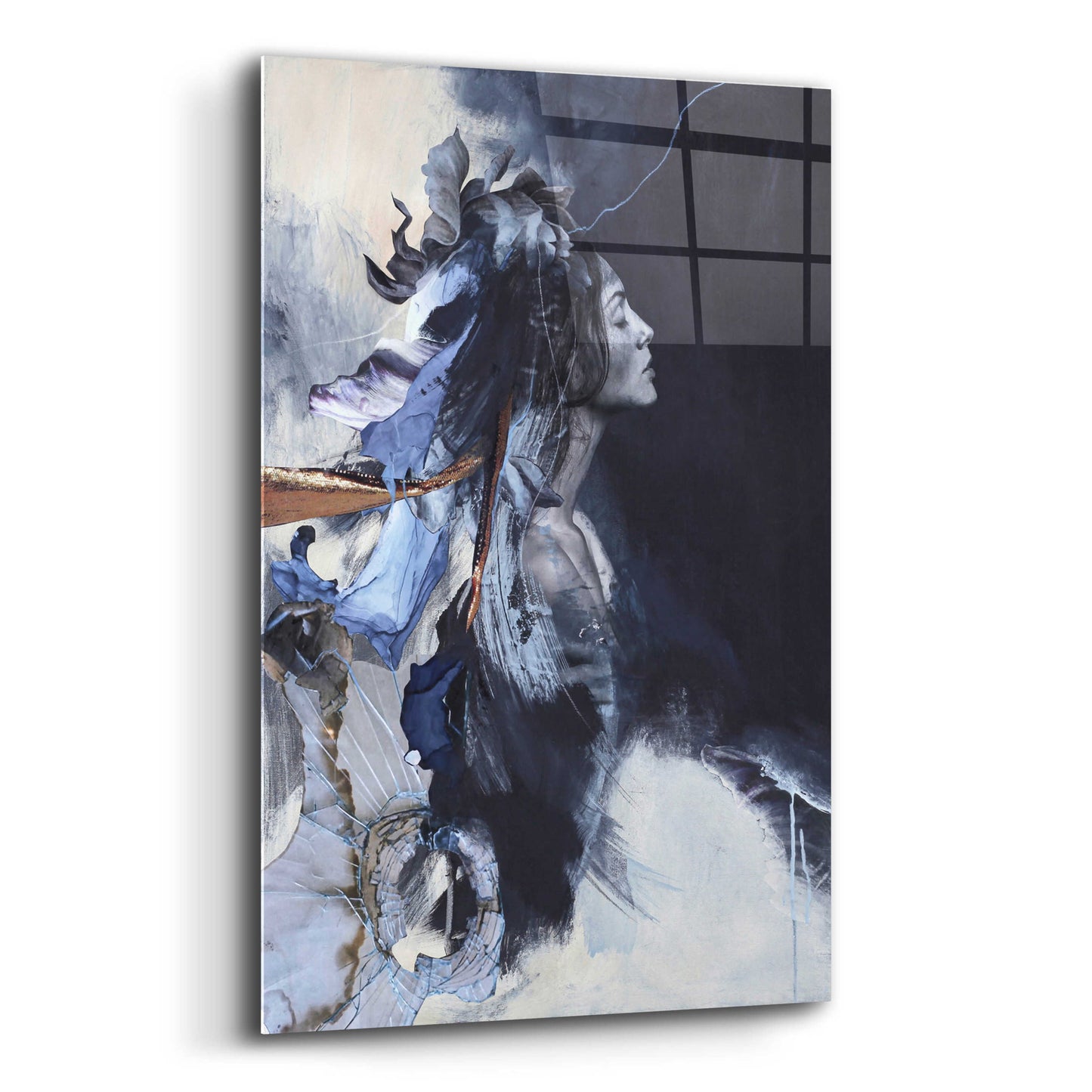 Epic Art 'Imperfection Blue' by Design Fabrikken, Acrylic Glass Wall Art,16x24