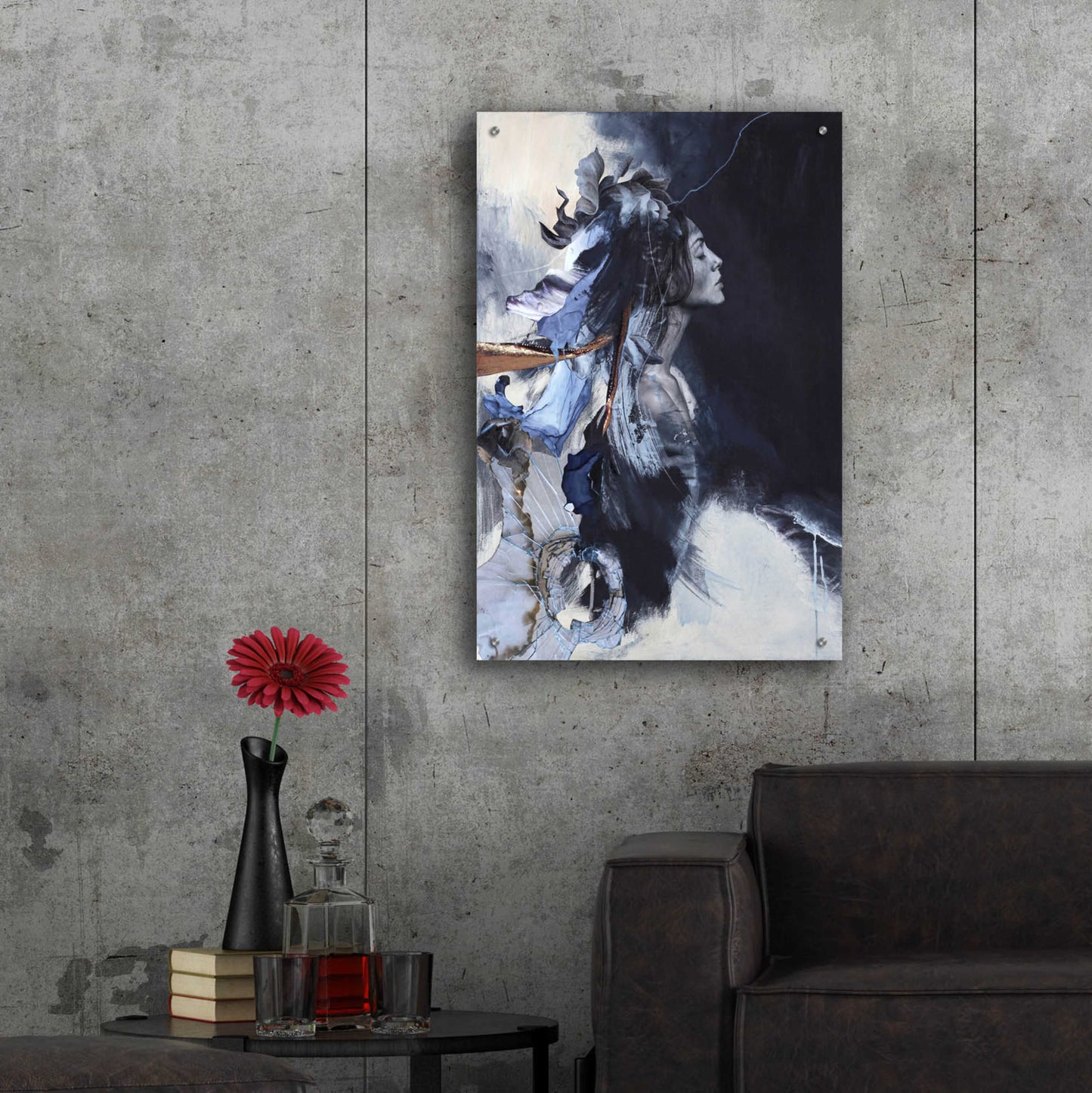 Epic Art 'Imperfection Blue' by Design Fabrikken, Acrylic Glass Wall Art,24x36