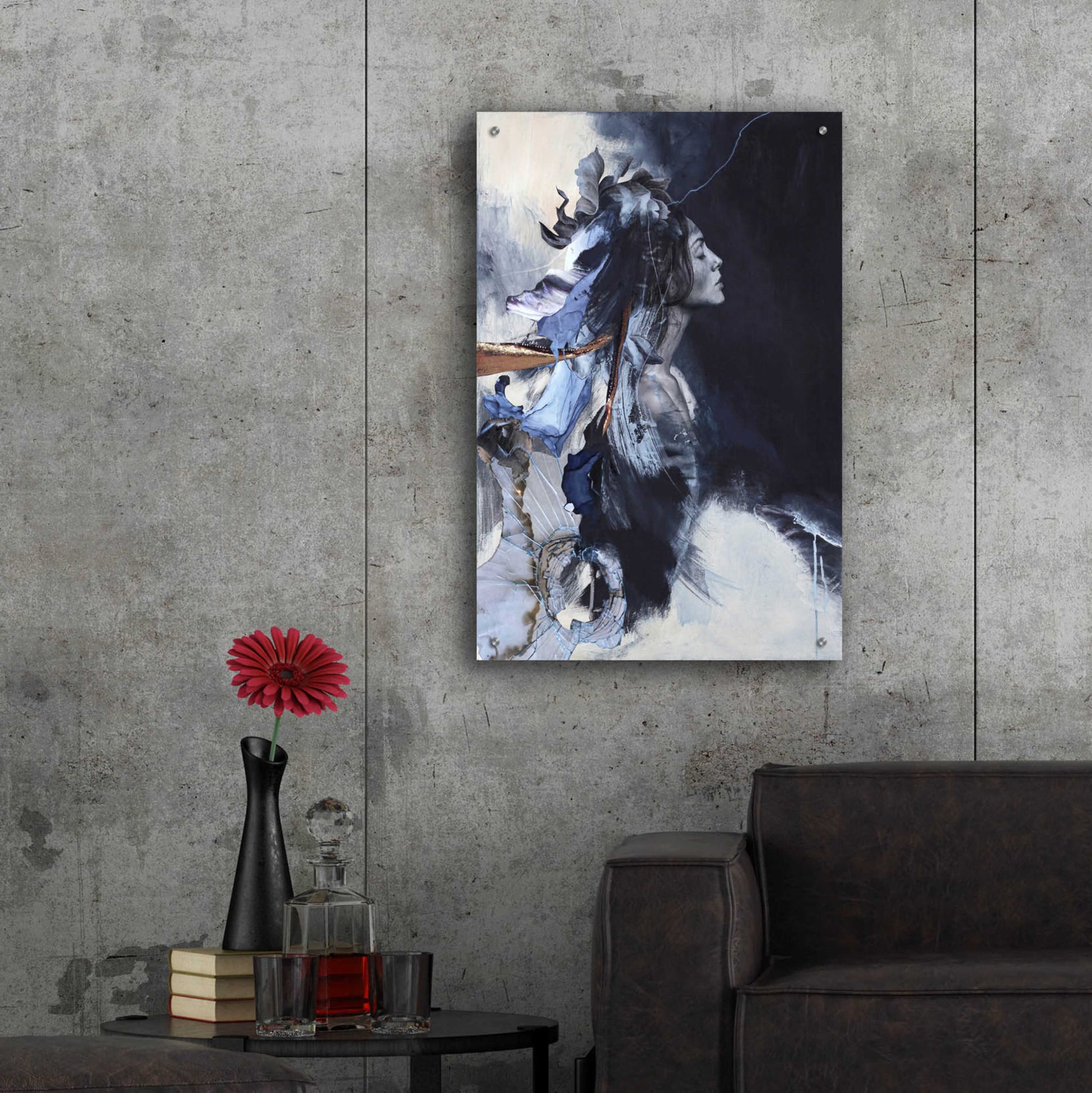 Epic Art 'Imperfection Blue' by Design Fabrikken, Acrylic Glass Wall Art,24x36