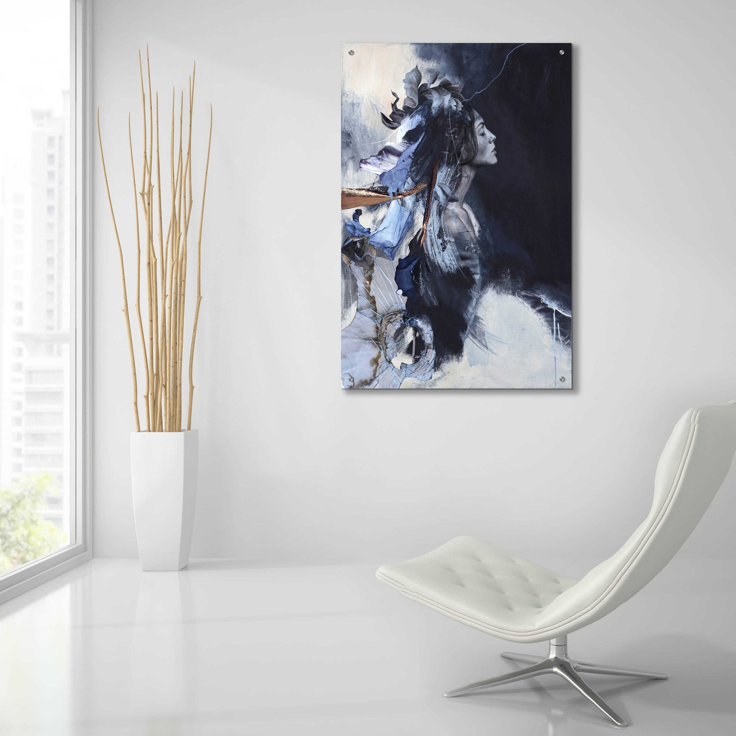 Epic Art 'Imperfection Blue' by Design Fabrikken, Acrylic Glass Wall Art,24x36