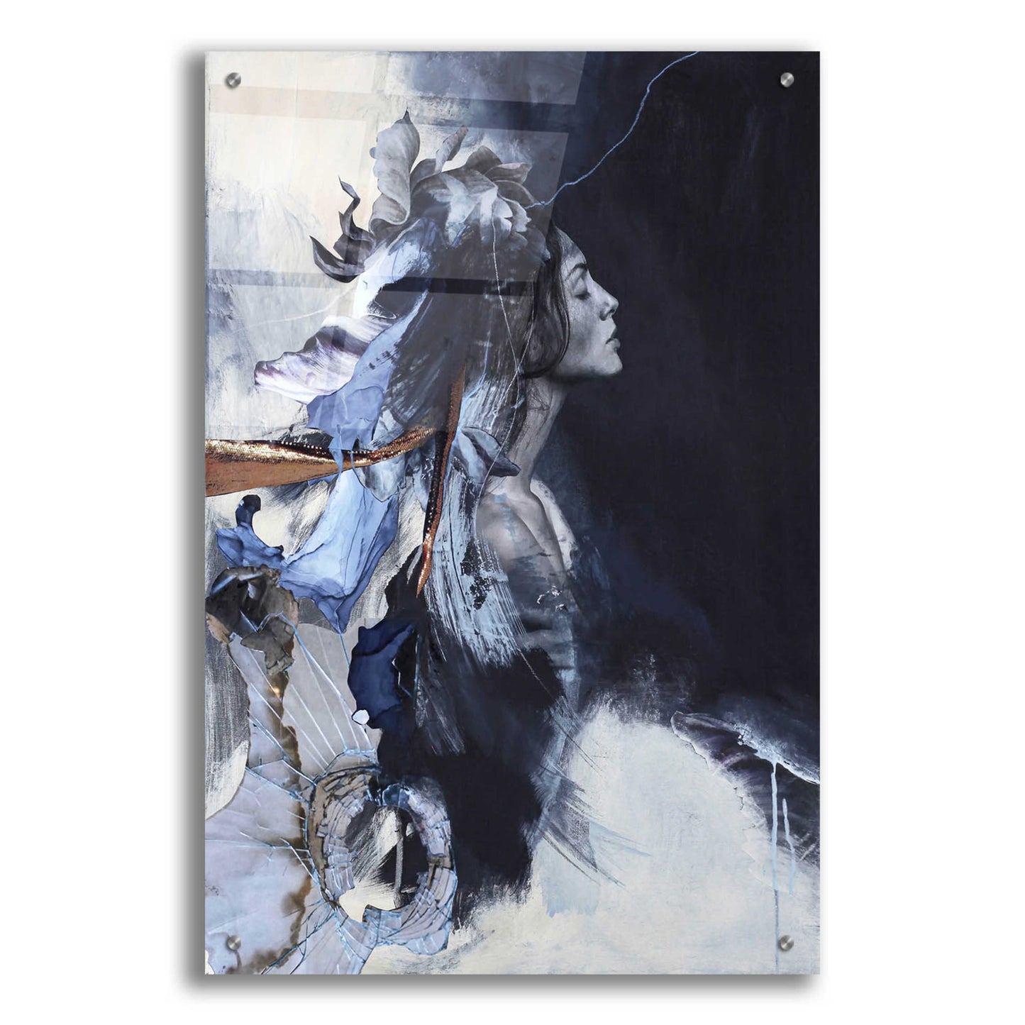 Epic Art 'Imperfection Blue' by Design Fabrikken, Acrylic Glass Wall Art,24x36