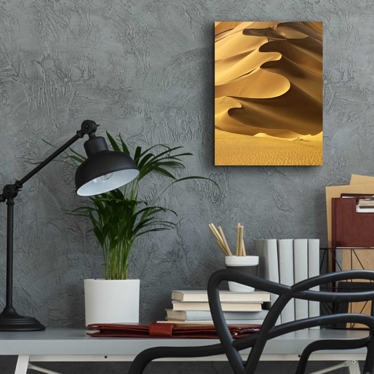 Epic Art 'In the Dunes 2' by Design Fabrikken, Acrylic Glass Wall Art,12x16