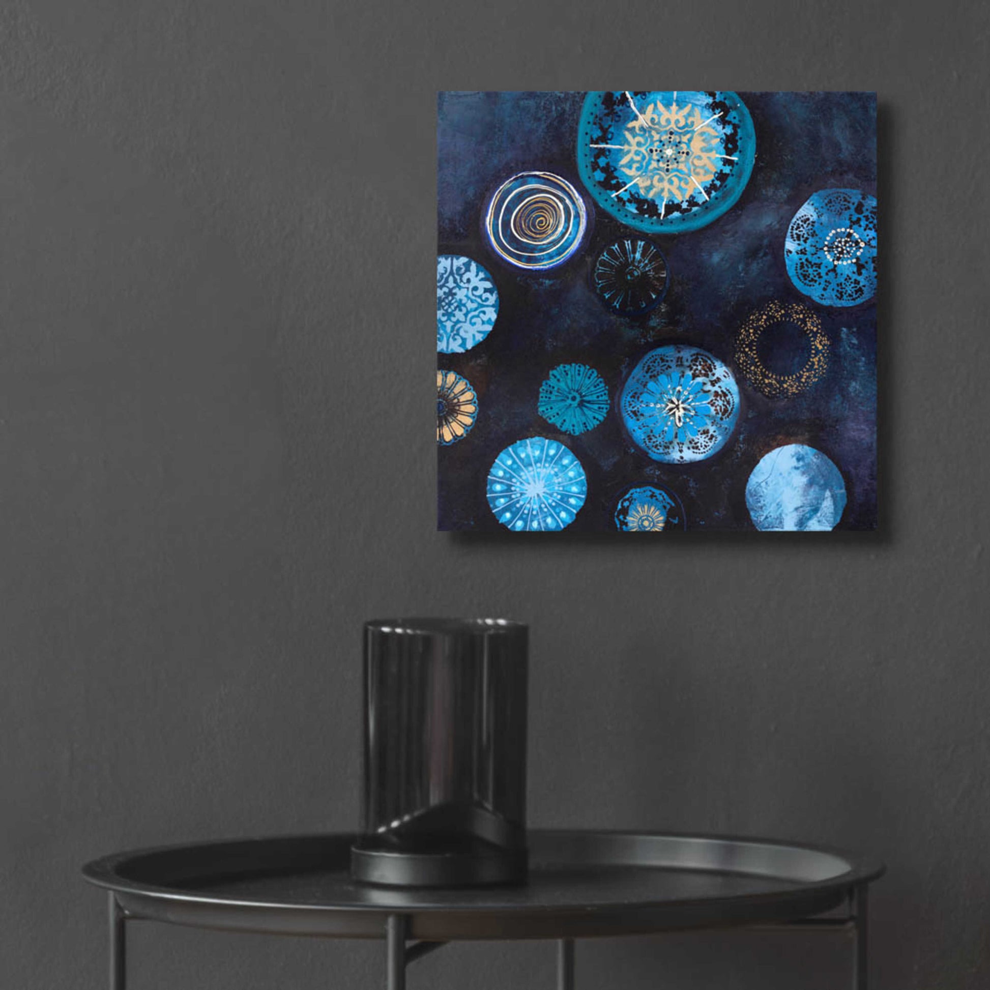 Epic Art 'Indigo' by Design Fabrikken, Acrylic Glass Wall Art,12x12