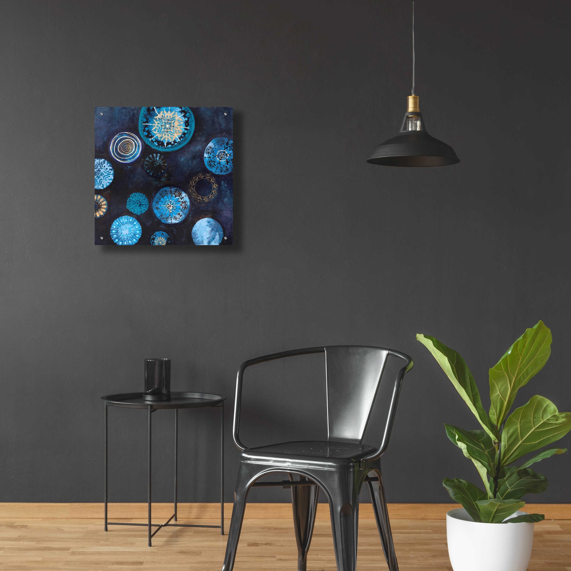 Epic Art 'Indigo' by Design Fabrikken, Acrylic Glass Wall Art,24x24