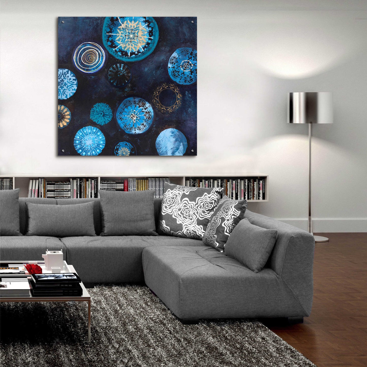 Epic Art 'Indigo' by Design Fabrikken, Acrylic Glass Wall Art,36x36