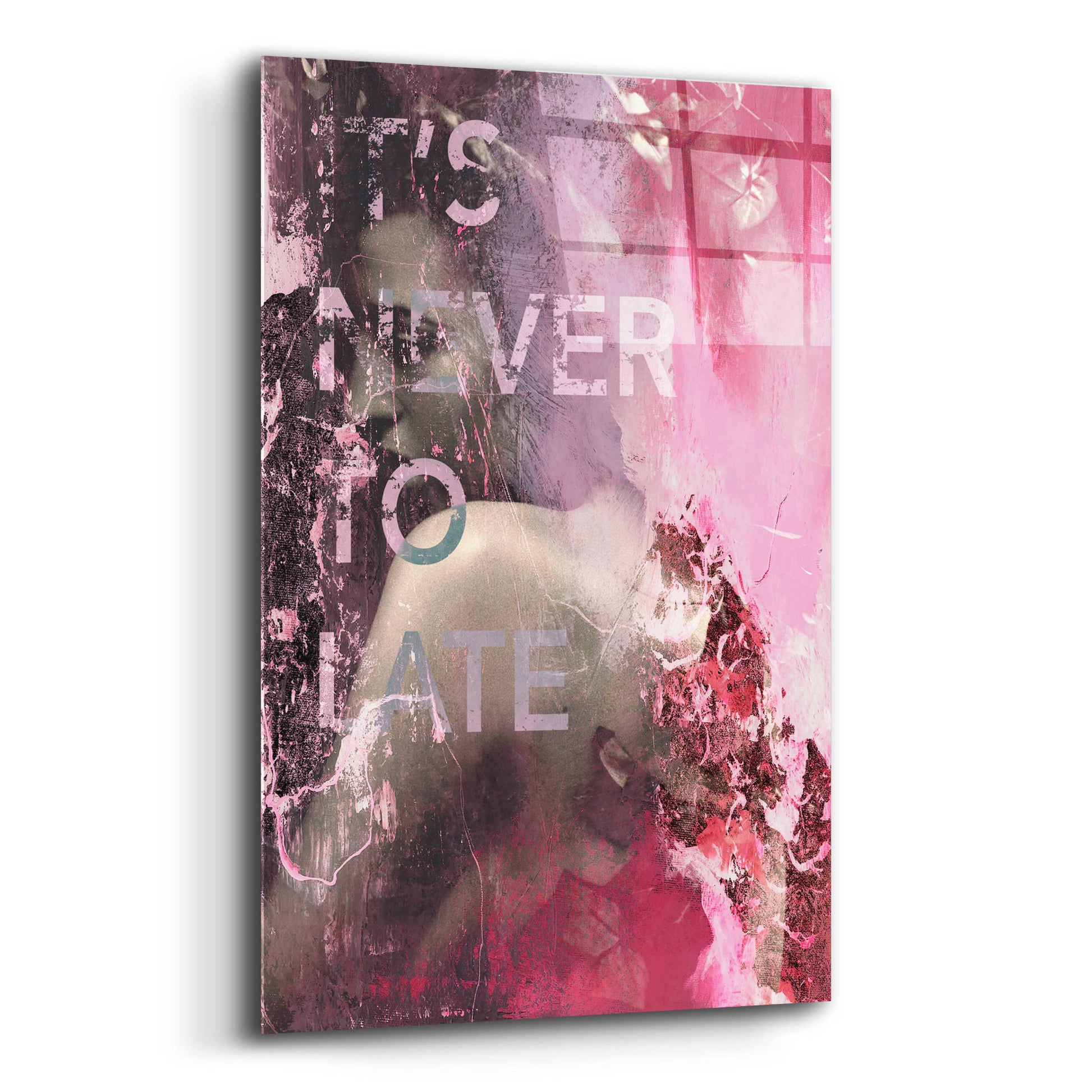 Epic Art 'It’s Never Too Late' by Design Fabrikken, Acrylic Glass Wall Art,12x16