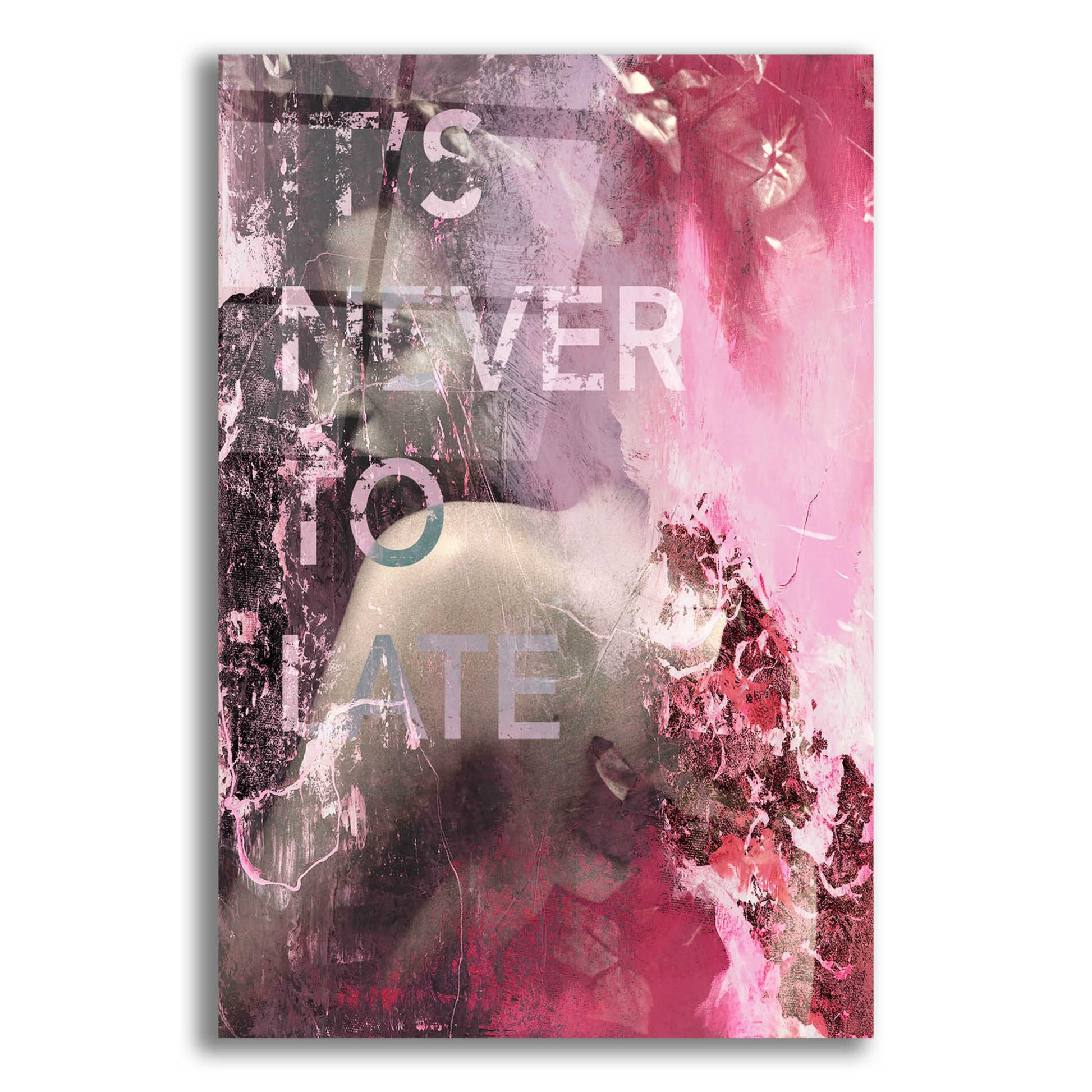 Epic Art 'It’s Never Too Late' by Design Fabrikken, Acrylic Glass Wall Art,12x16