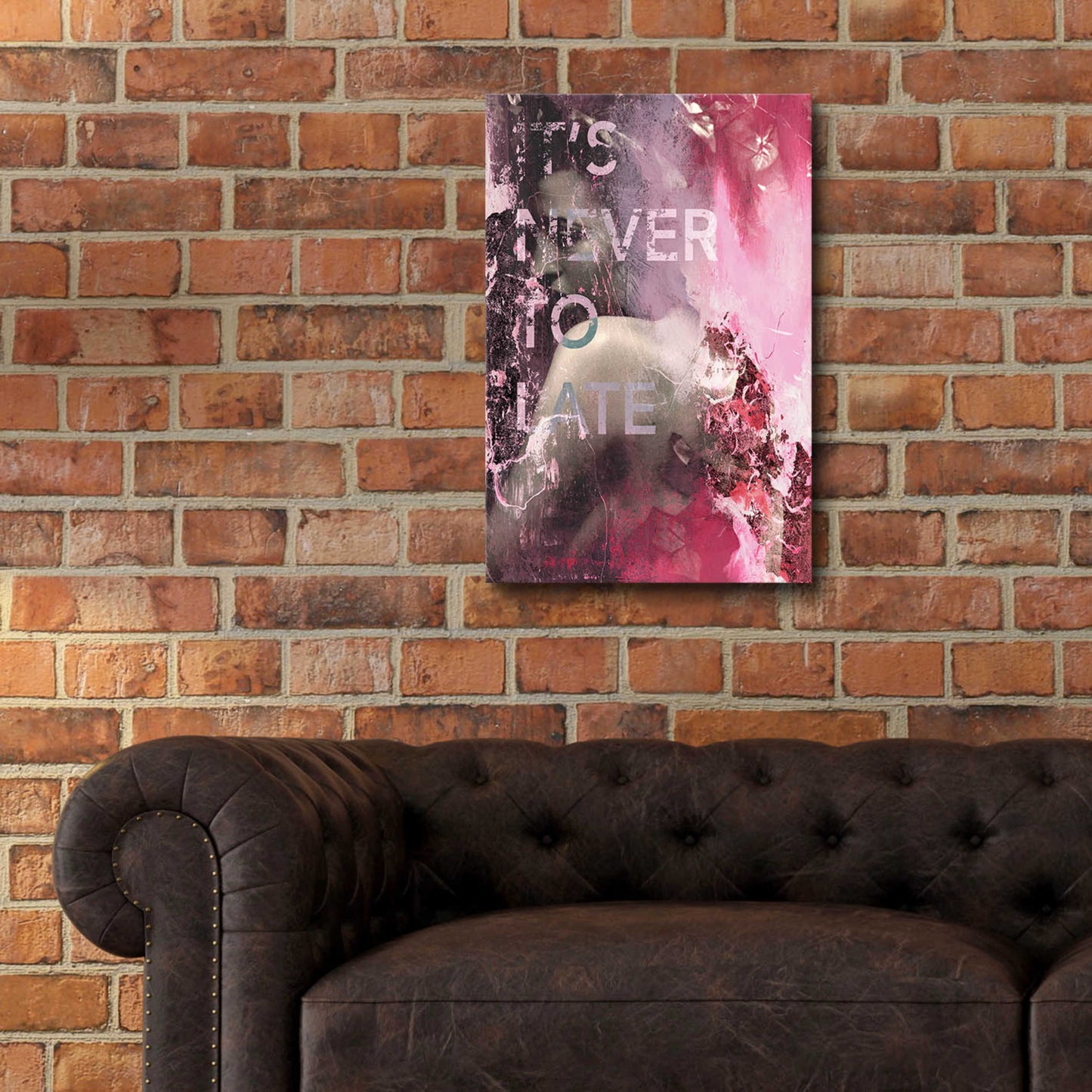 Epic Art 'It’s Never Too Late' by Design Fabrikken, Acrylic Glass Wall Art,16x24