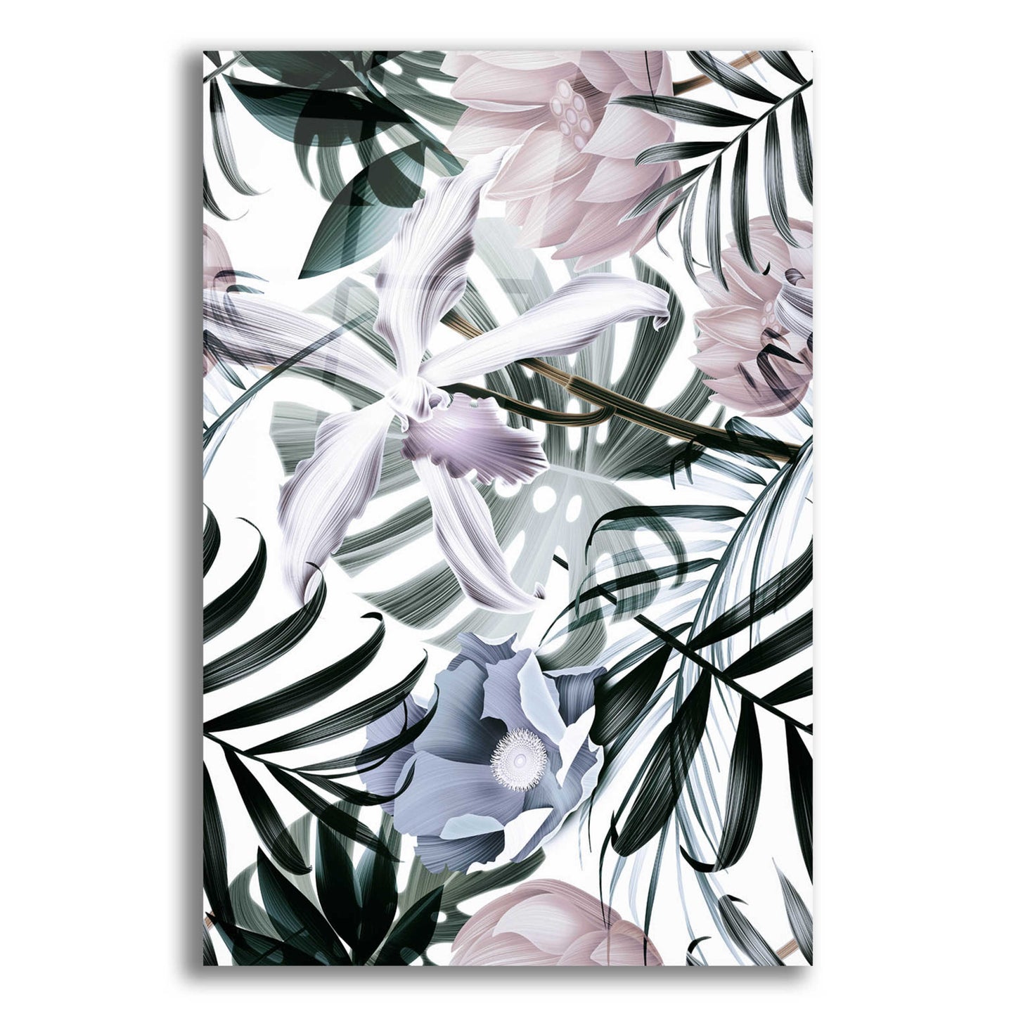 Epic Art 'Jungle Fashion 2' by Design Fabrikken, Acrylic Glass Wall Art,12x16