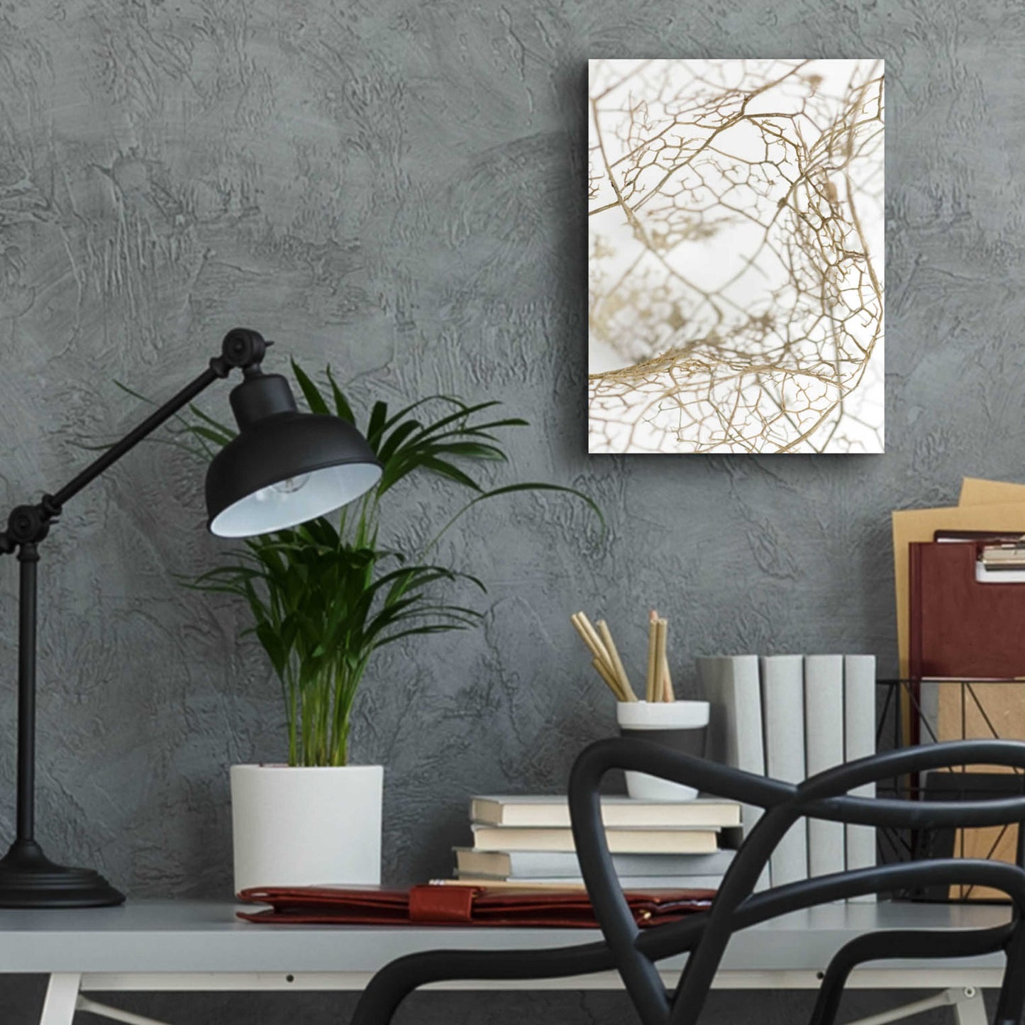 Epic Art 'Leaf Skeleton' by Design Fabrikken, Acrylic Glass Wall Art,12x16