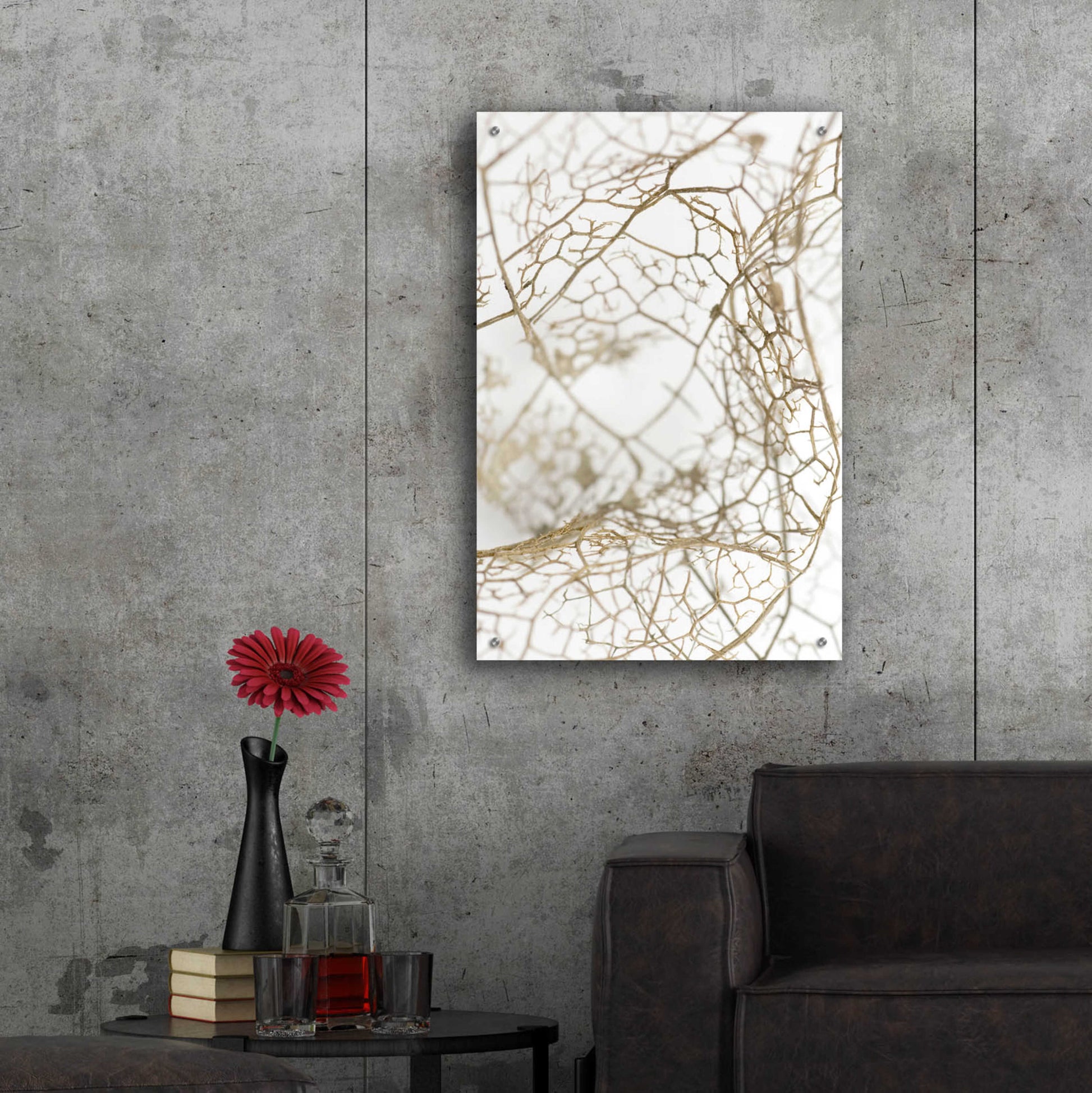 Epic Art 'Leaf Skeleton' by Design Fabrikken, Acrylic Glass Wall Art,24x36