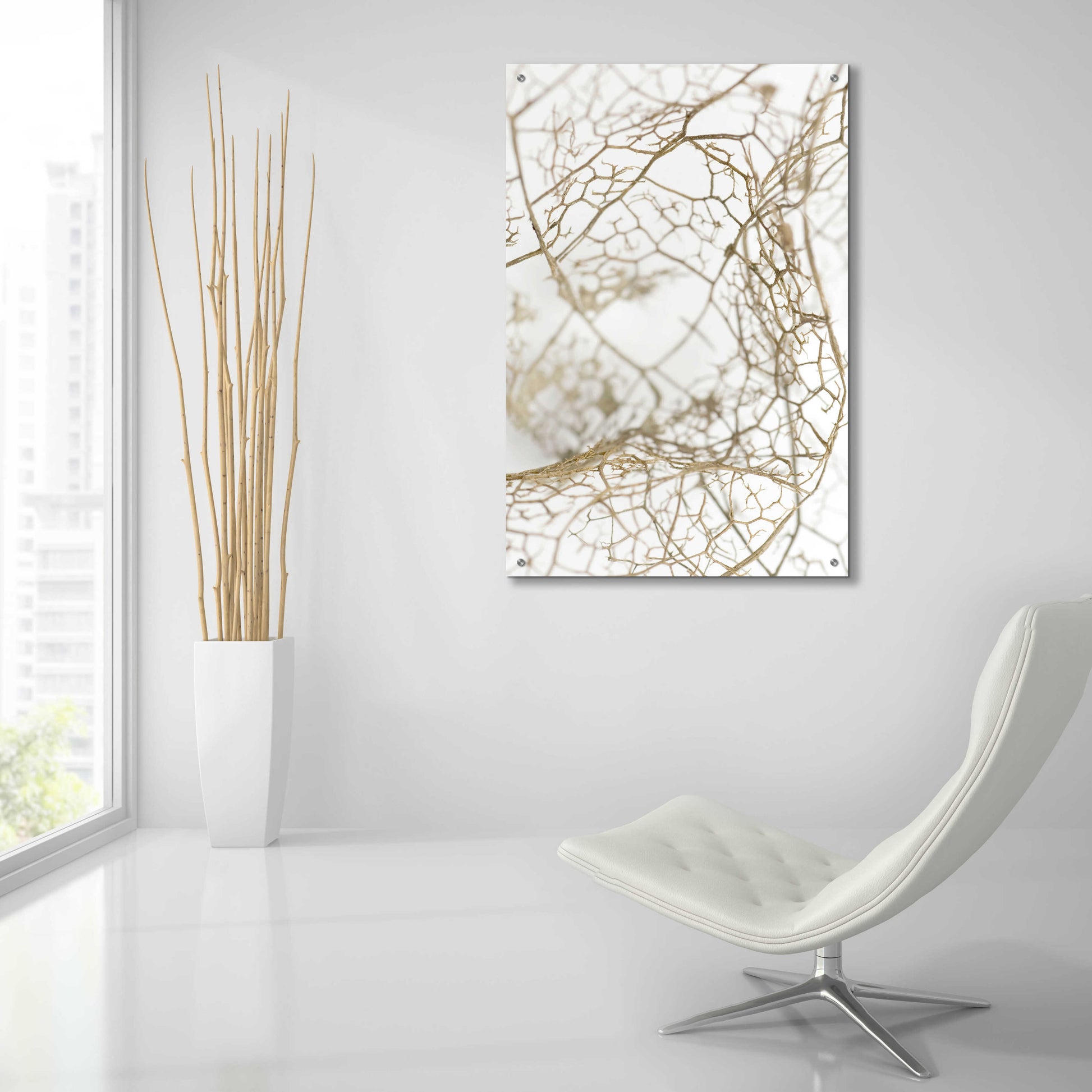 Epic Art 'Leaf Skeleton' by Design Fabrikken, Acrylic Glass Wall Art,24x36