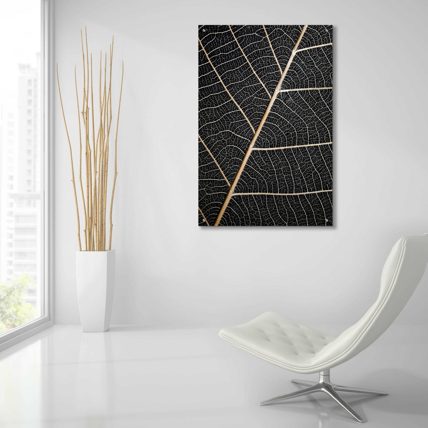 Epic Art 'Leaf Veins' by Design Fabrikken, Acrylic Glass Wall Art,24x36