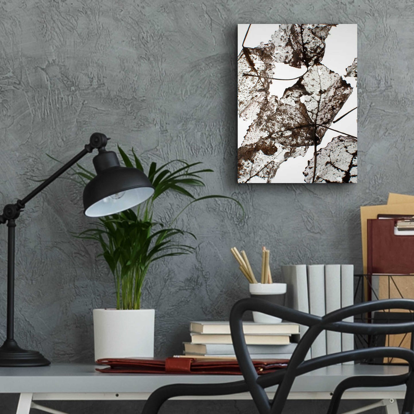 Epic Art 'Leaves' by Design Fabrikken, Acrylic Glass Wall Art,12x16