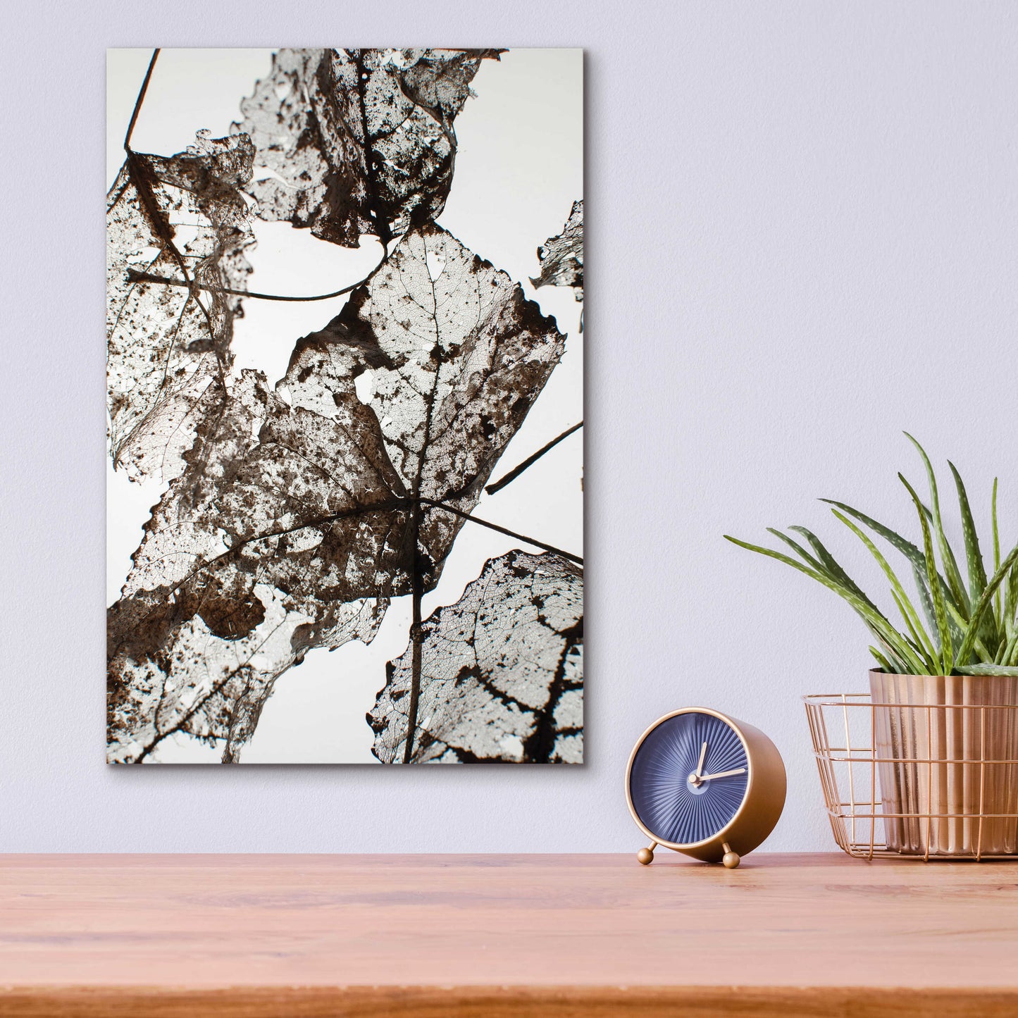 Epic Art 'Leaves' by Design Fabrikken, Acrylic Glass Wall Art,12x16