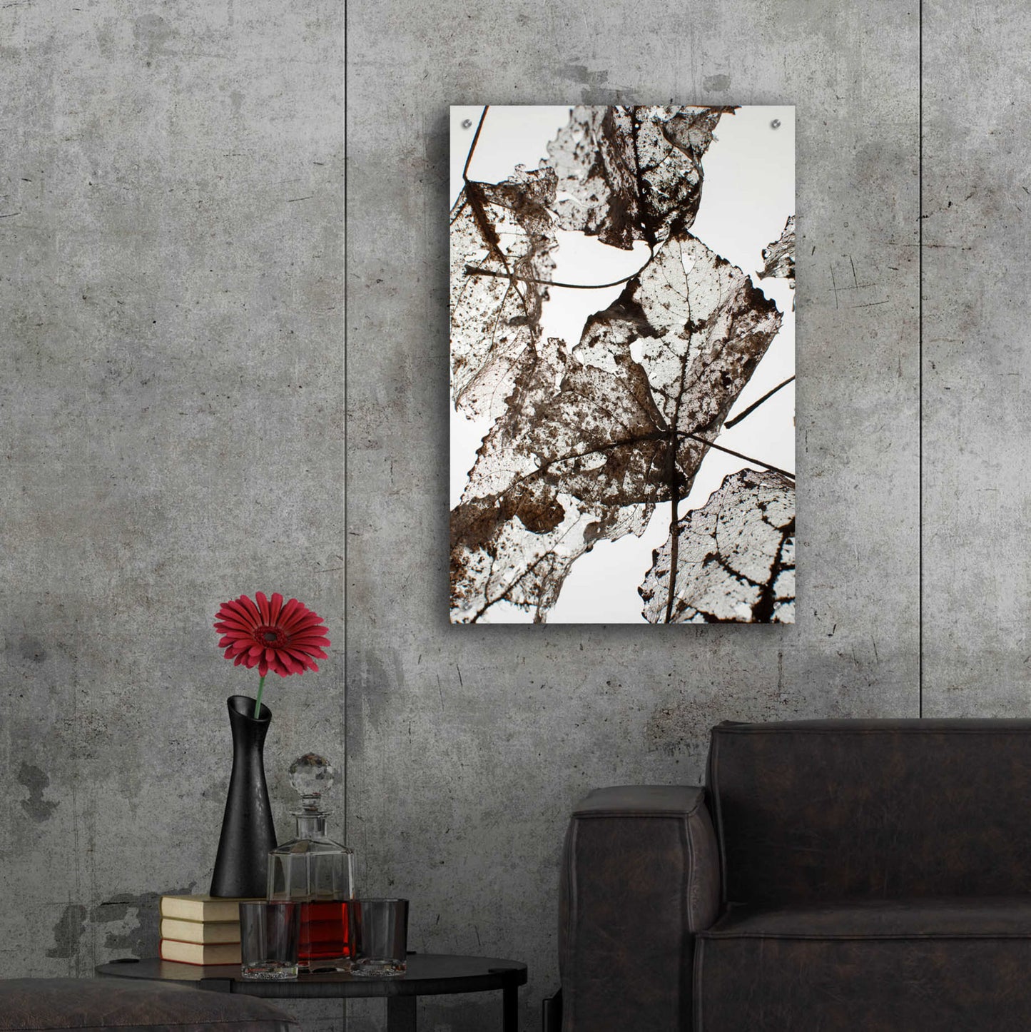 Epic Art 'Leaves' by Design Fabrikken, Acrylic Glass Wall Art,24x36