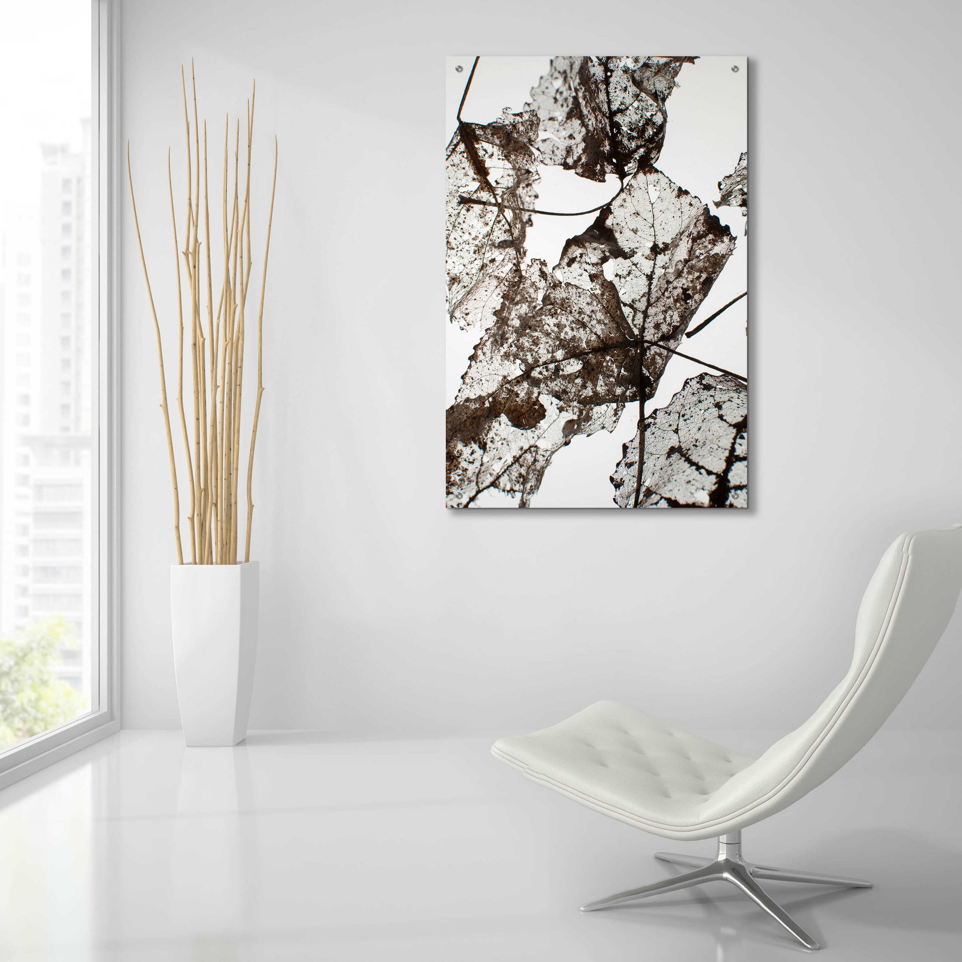 Epic Art 'Leaves' by Design Fabrikken, Acrylic Glass Wall Art,24x36