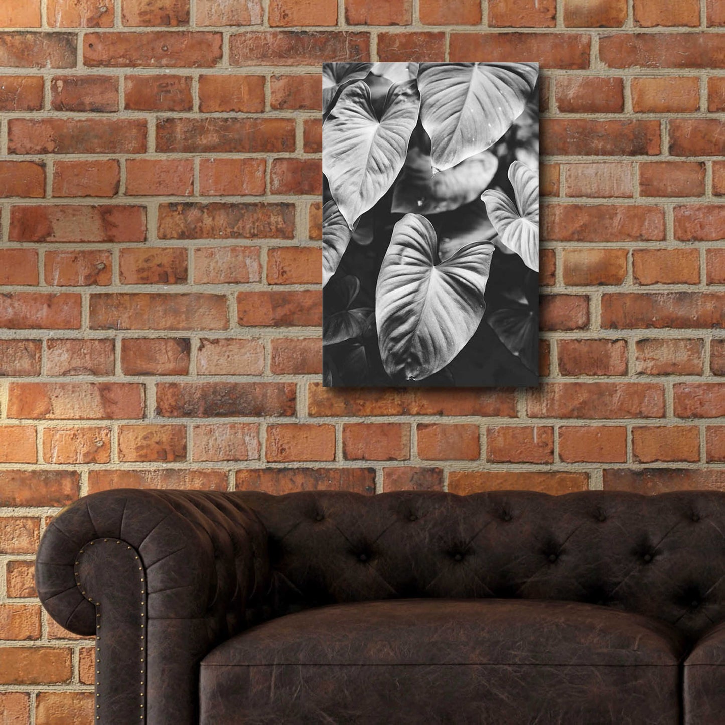 Epic Art 'Leaves of Grey' by Design Fabrikken, Acrylic Glass Wall Art,16x24