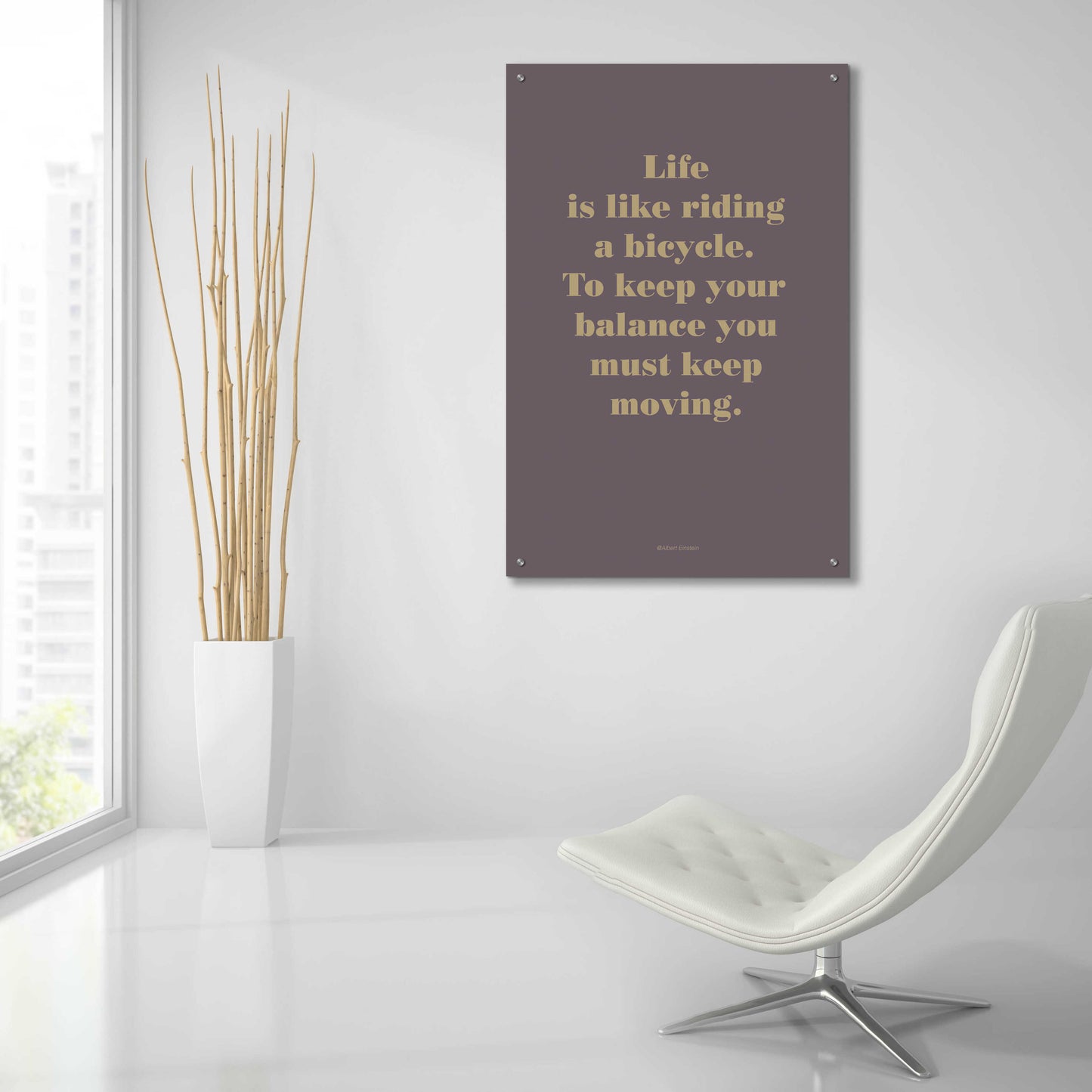 Epic Art 'Life is Like' by Design Fabrikken, Acrylic Glass Wall Art,24x36