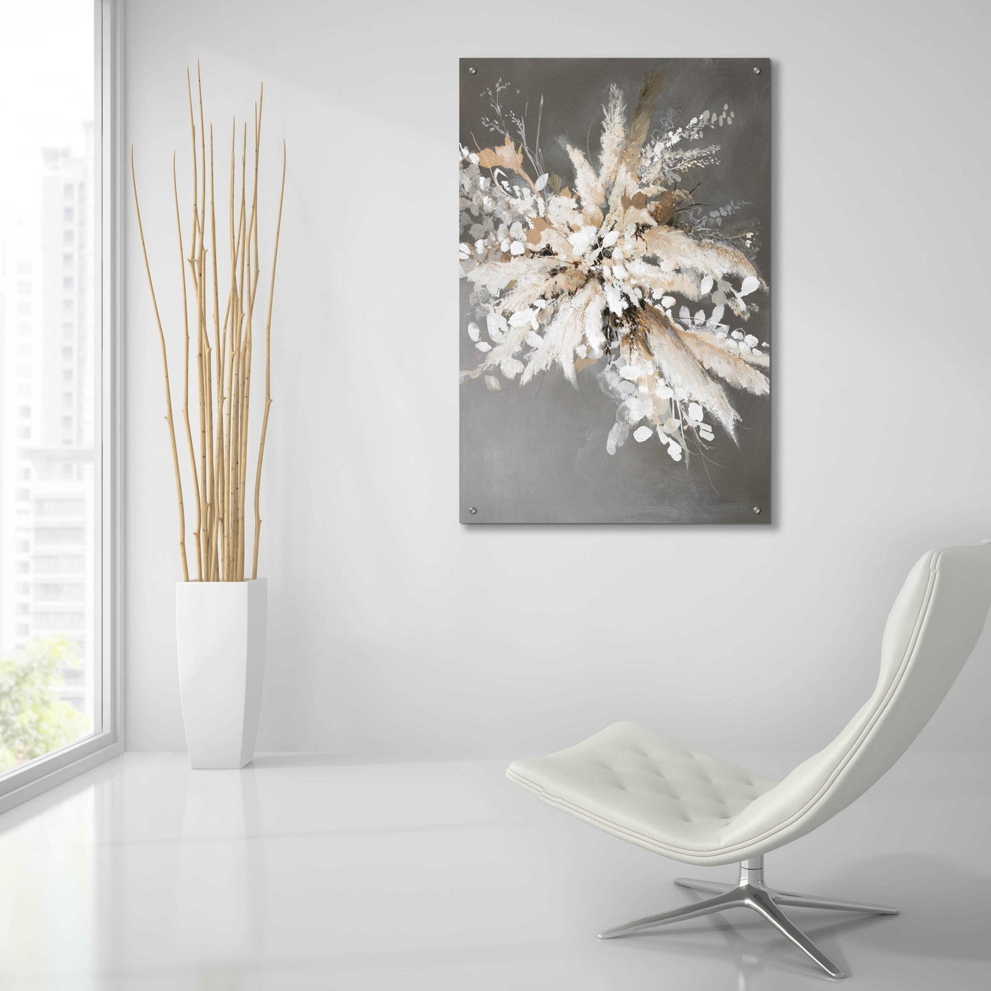 Epic Art 'Light Leaves 1' by Design Fabrikken, Acrylic Glass Wall Art,24x36