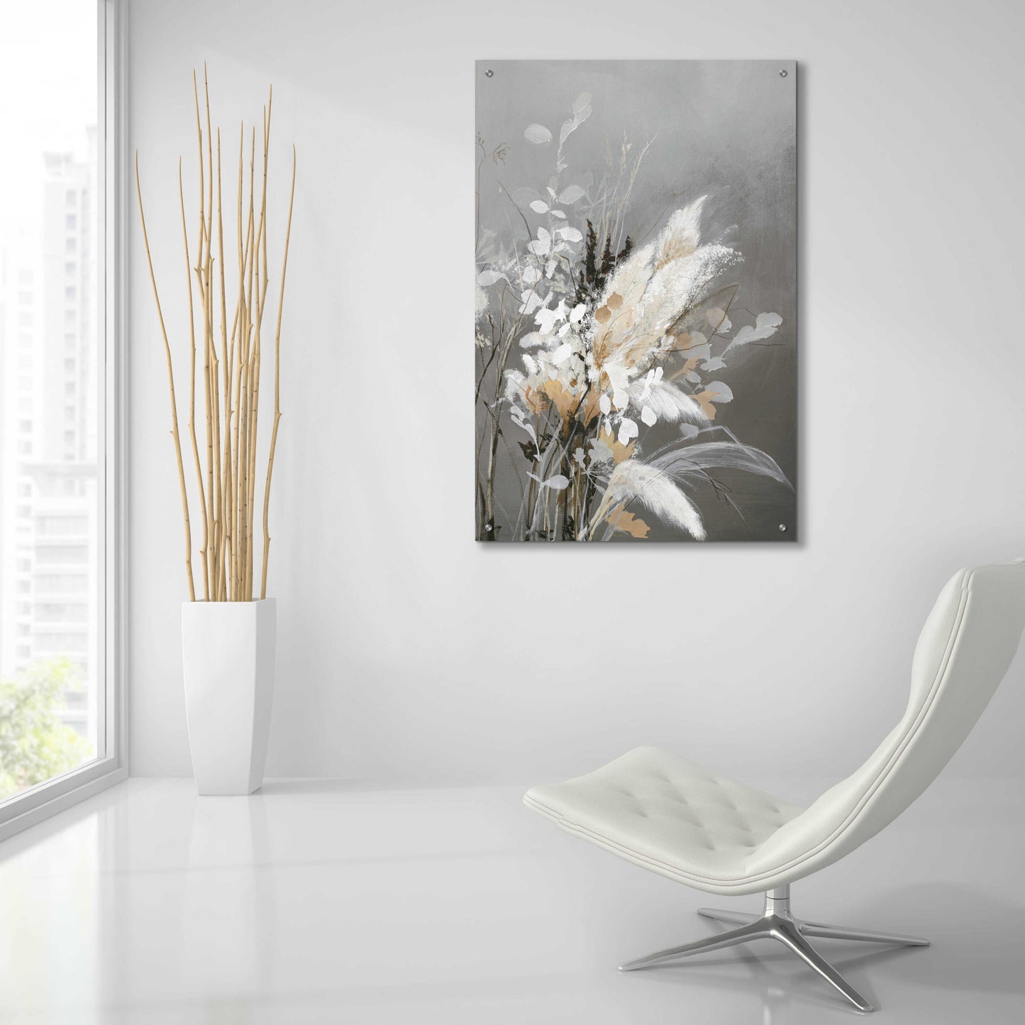 Epic Art 'Light Leaves 2' by Design Fabrikken, Acrylic Glass Wall Art,24x36