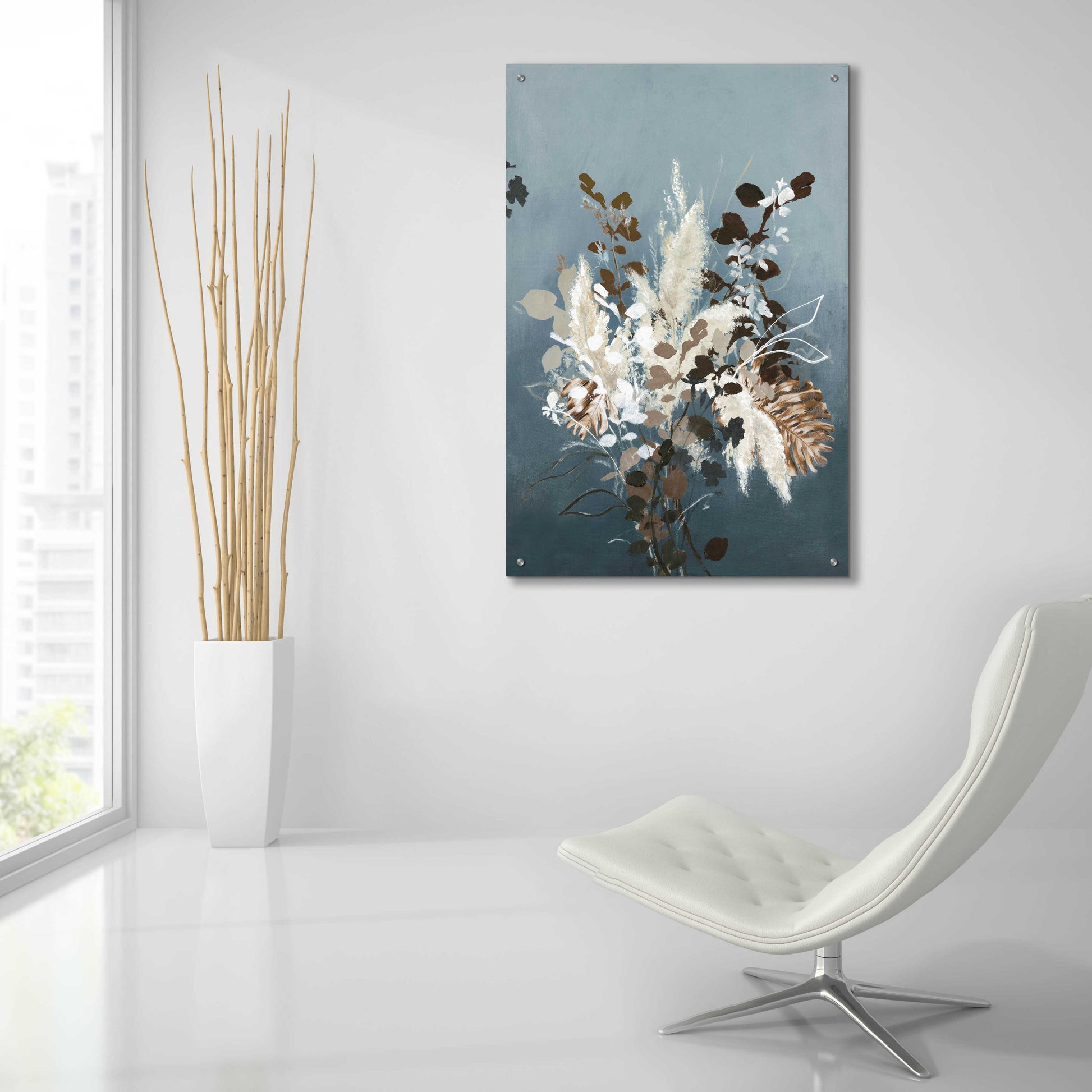 Epic Art 'Light Leaves 3' by Design Fabrikken, Acrylic Glass Wall Art,24x36