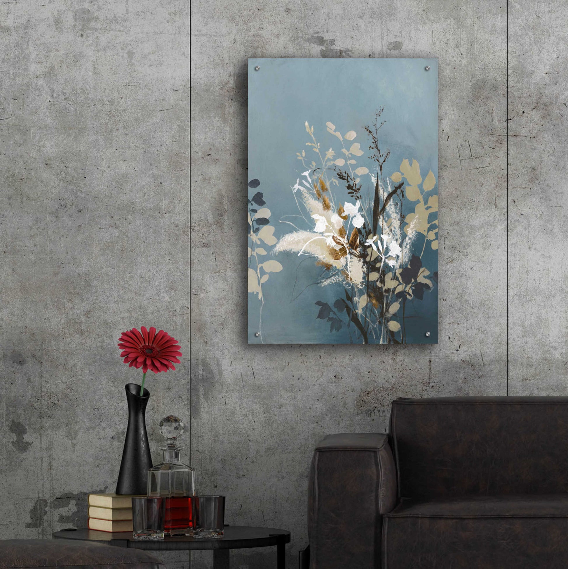 Epic Art 'Light Leaves 4' by Design Fabrikken, Acrylic Glass Wall Art,24x36