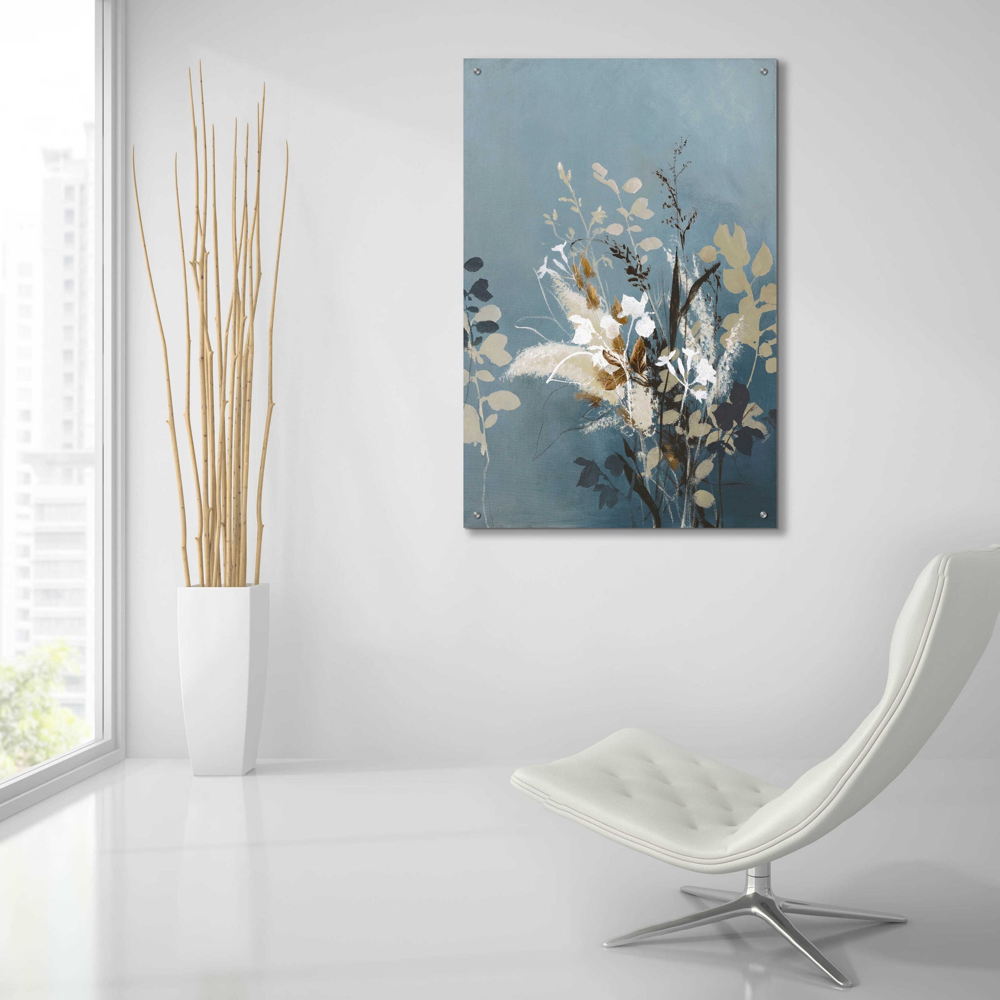 Epic Art 'Light Leaves 4' by Design Fabrikken, Acrylic Glass Wall Art,24x36